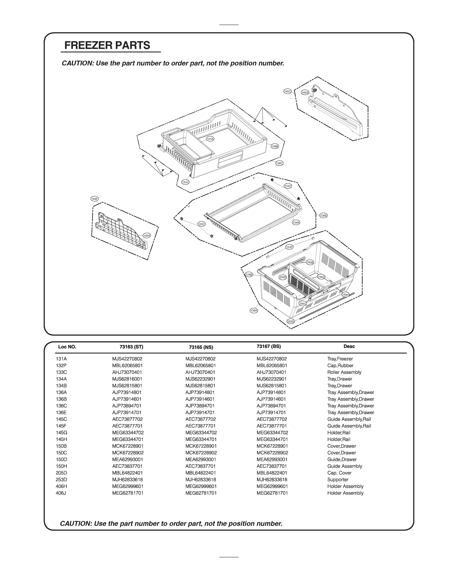FREEZER PARTS