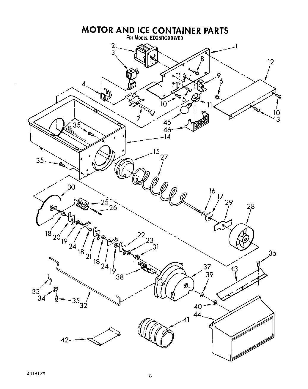 06 - MOTOR AND ICE CONTAINER