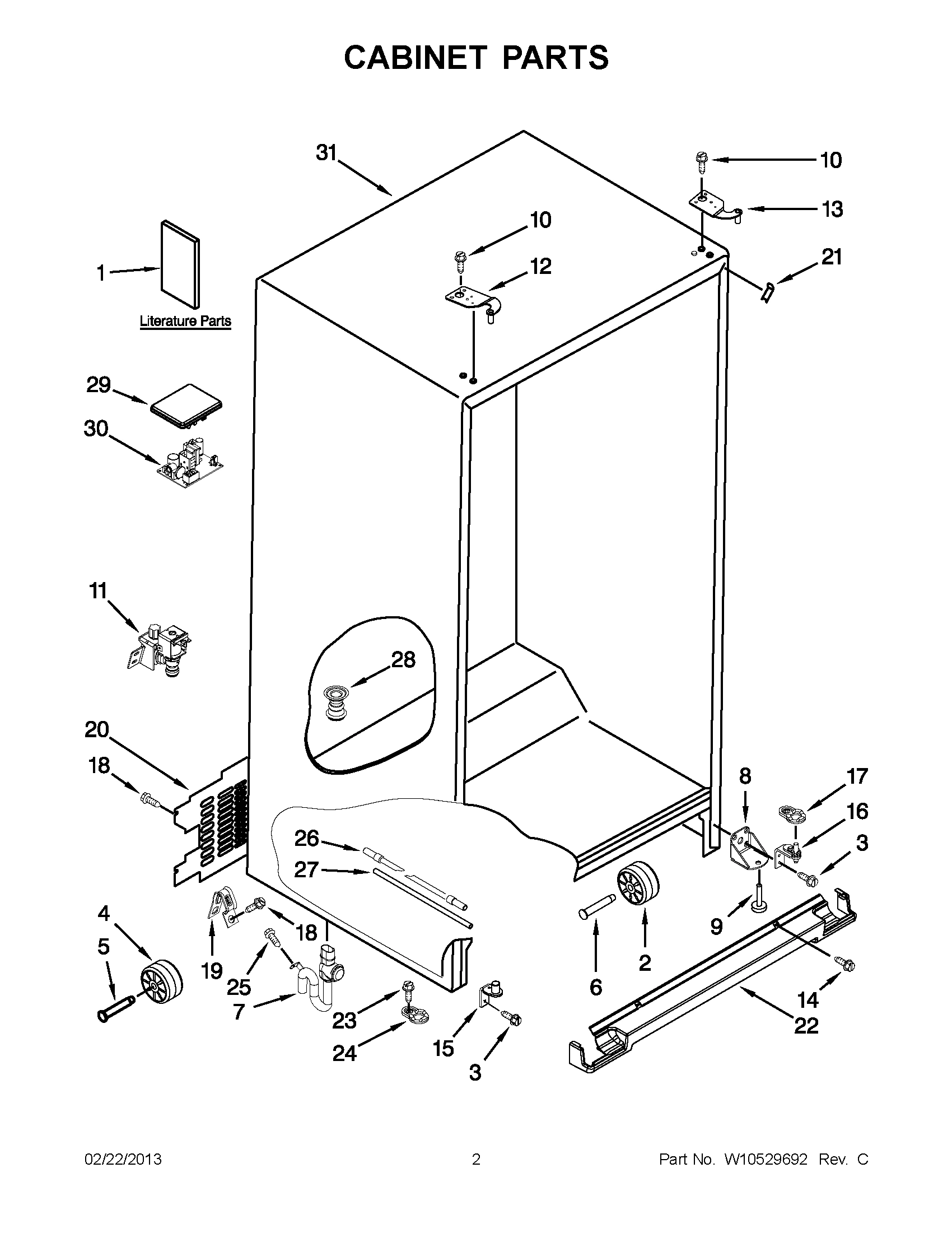 01 - CABINET PARTS