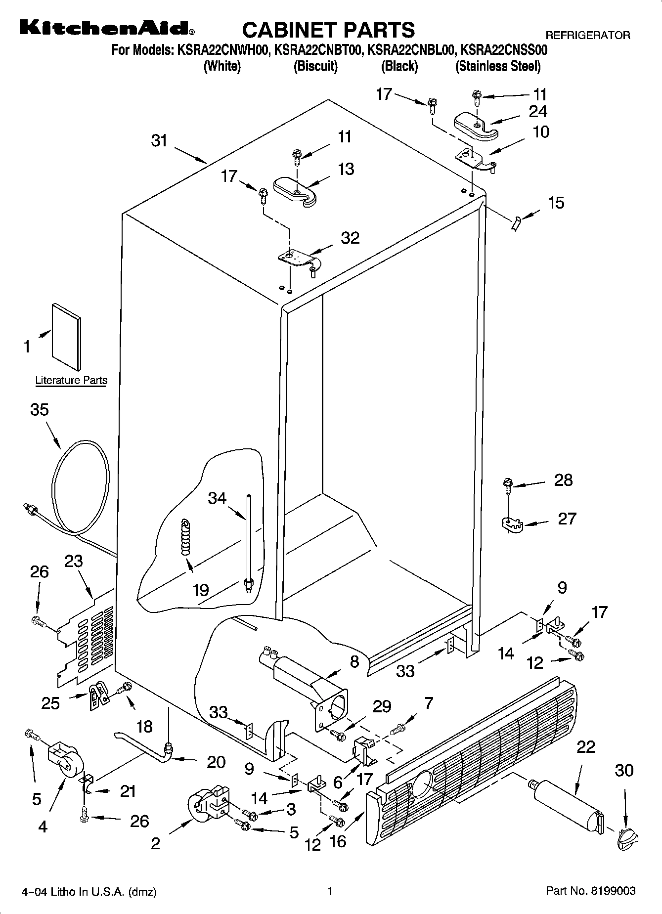 01 - CABINET PARTS