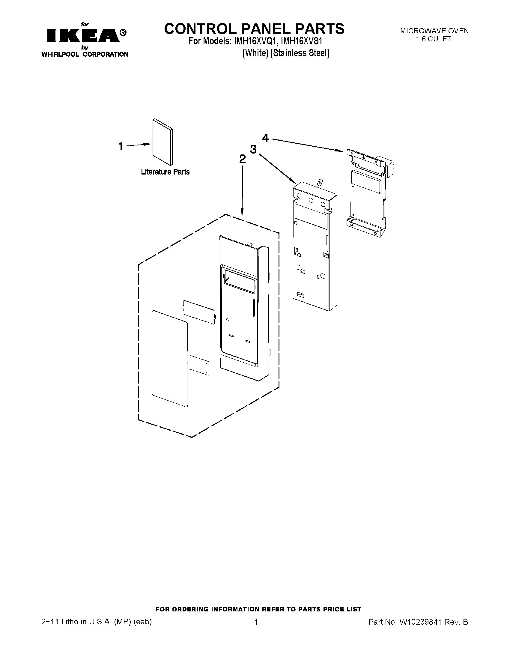 01 - CONTROL PANEL PARTS