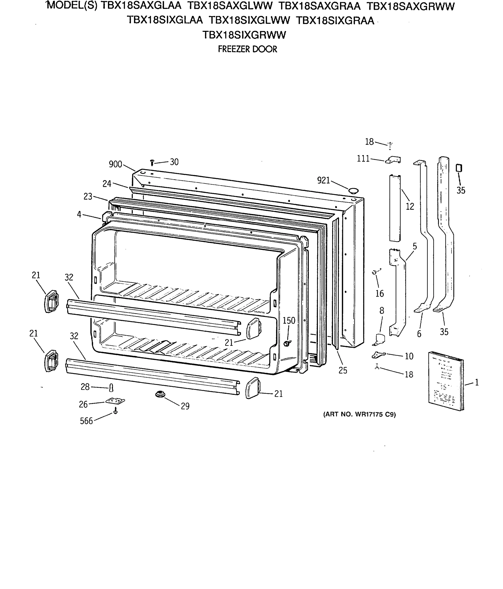 FREEZER DOOR