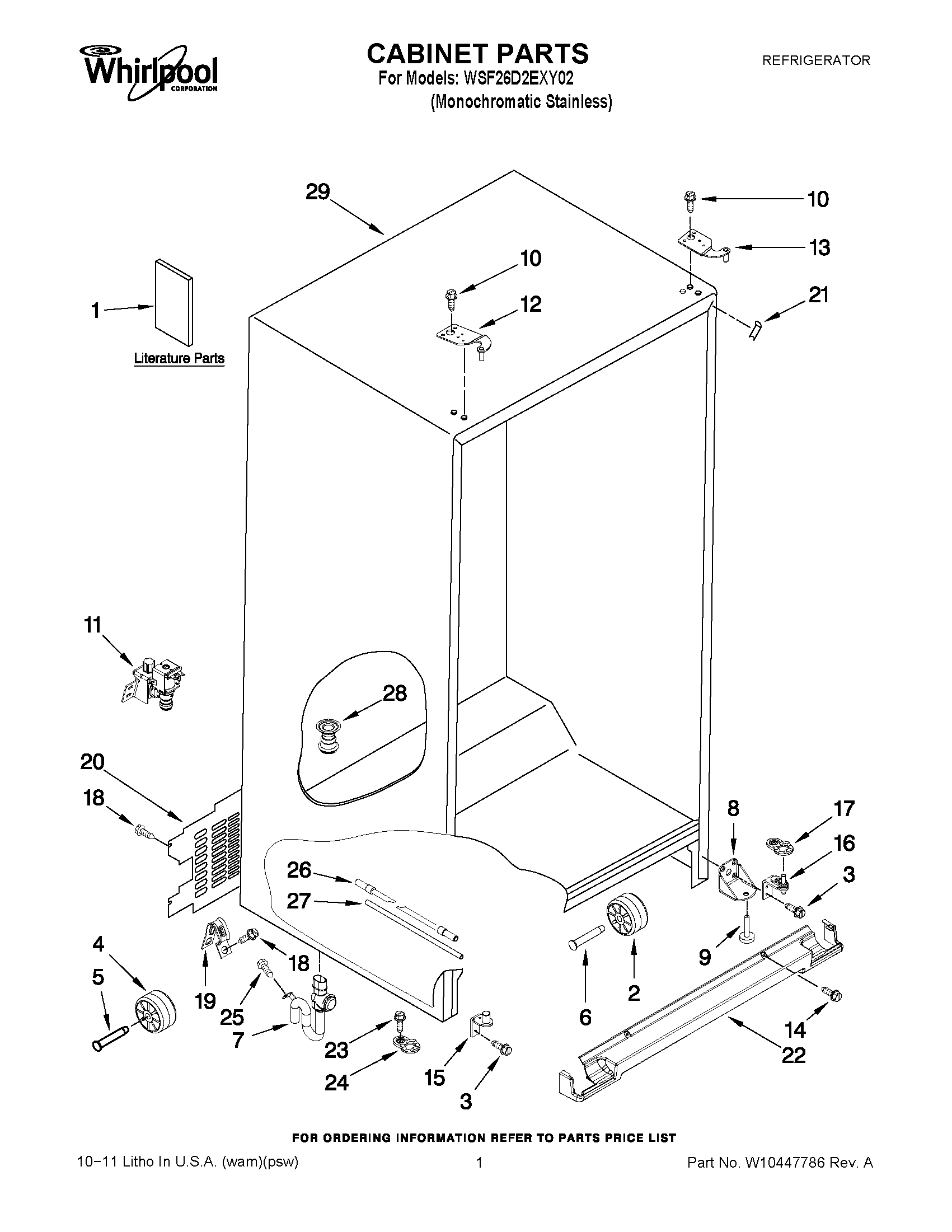 01 - CABINET PARTS