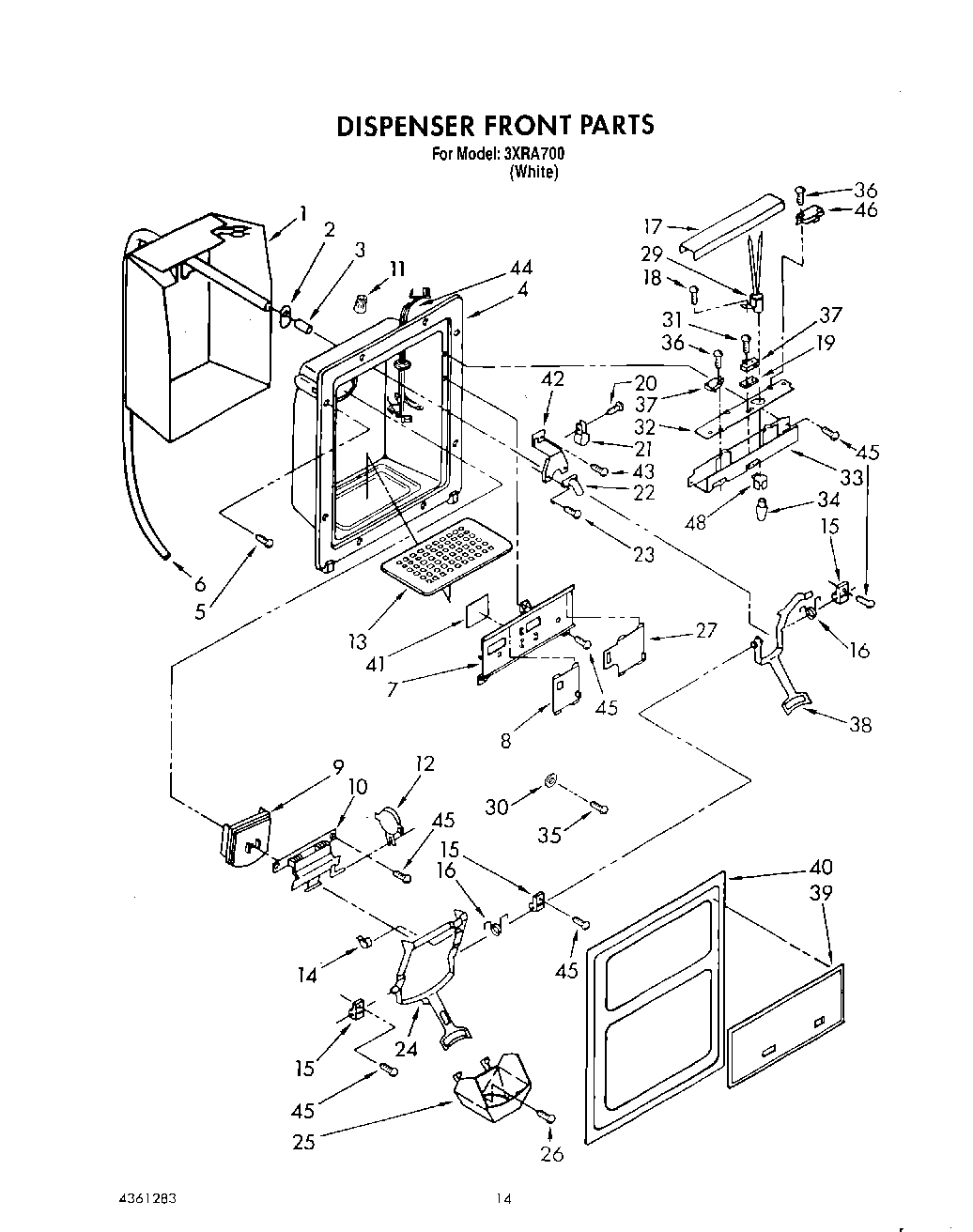 10 - DISPENSER FRONT