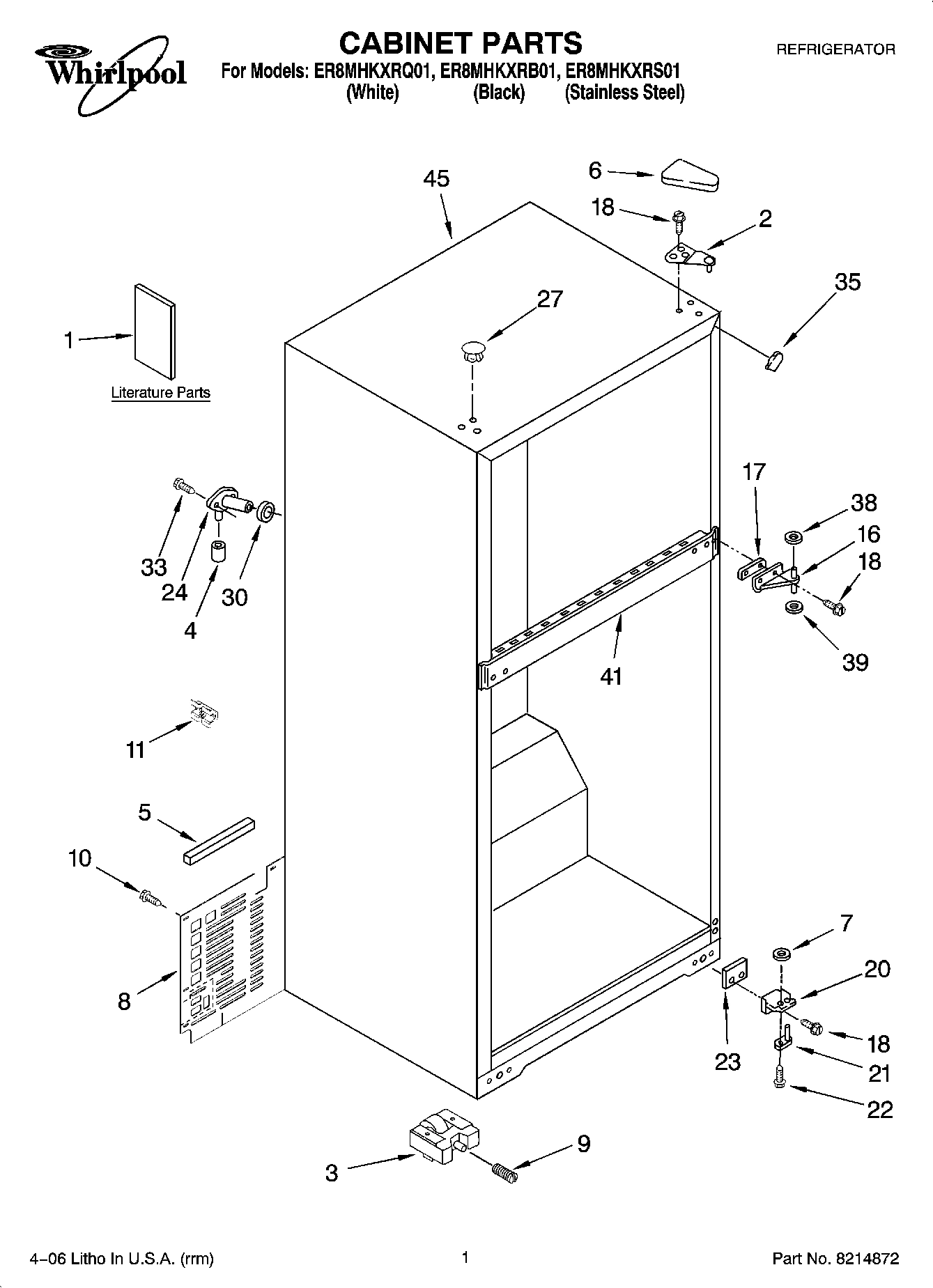 01 - CABINET PARTS