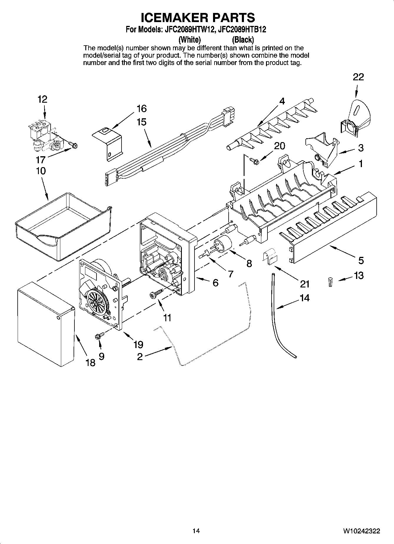 08 - ICEMAKER PARTS, OPTIONAL PARTS (NOT INCLUDED)