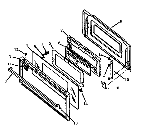 07 - OVEN DOOR, RLS669