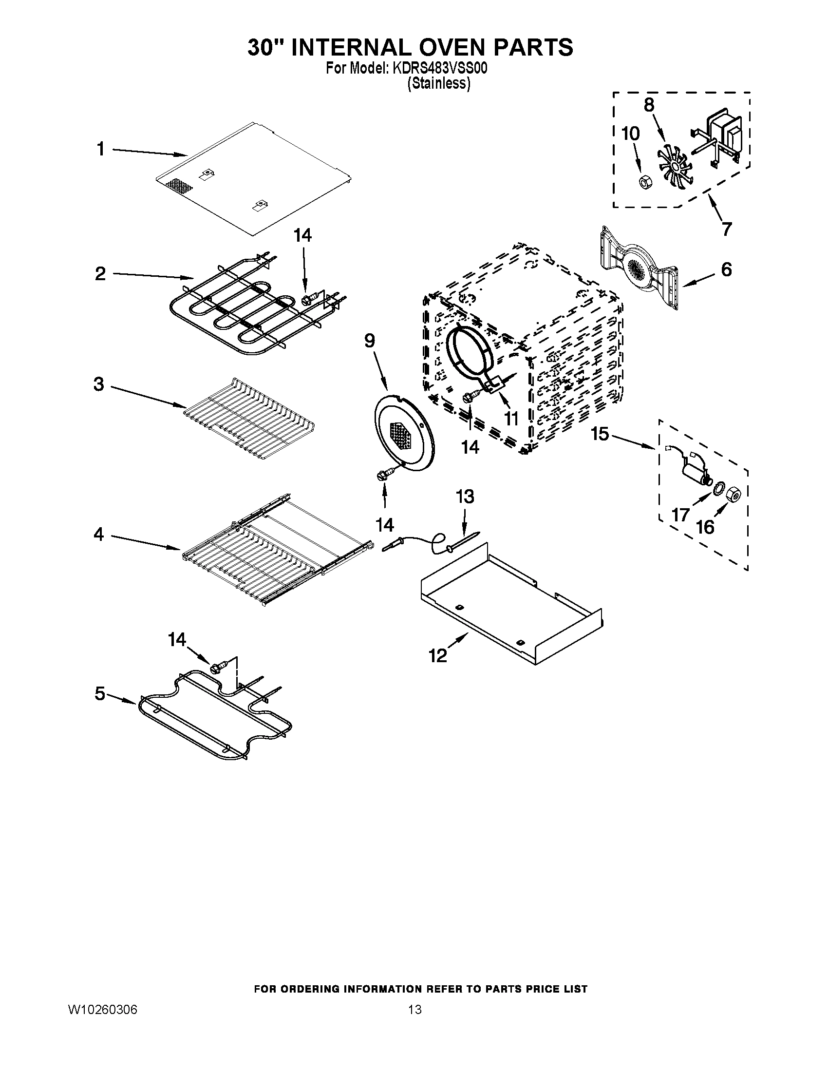 09 - 30`` INTERNAL OVEN PARTS