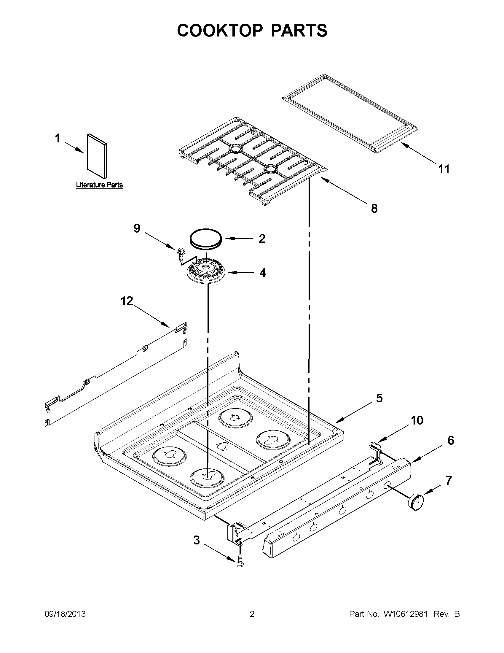 02 - COOKTOP PARTS