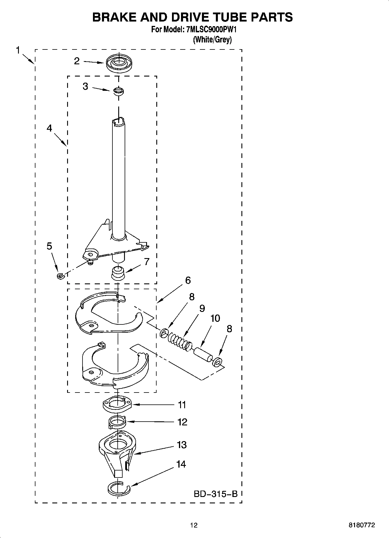 08 - BRAKE AND DRIVE TUBE PARTS