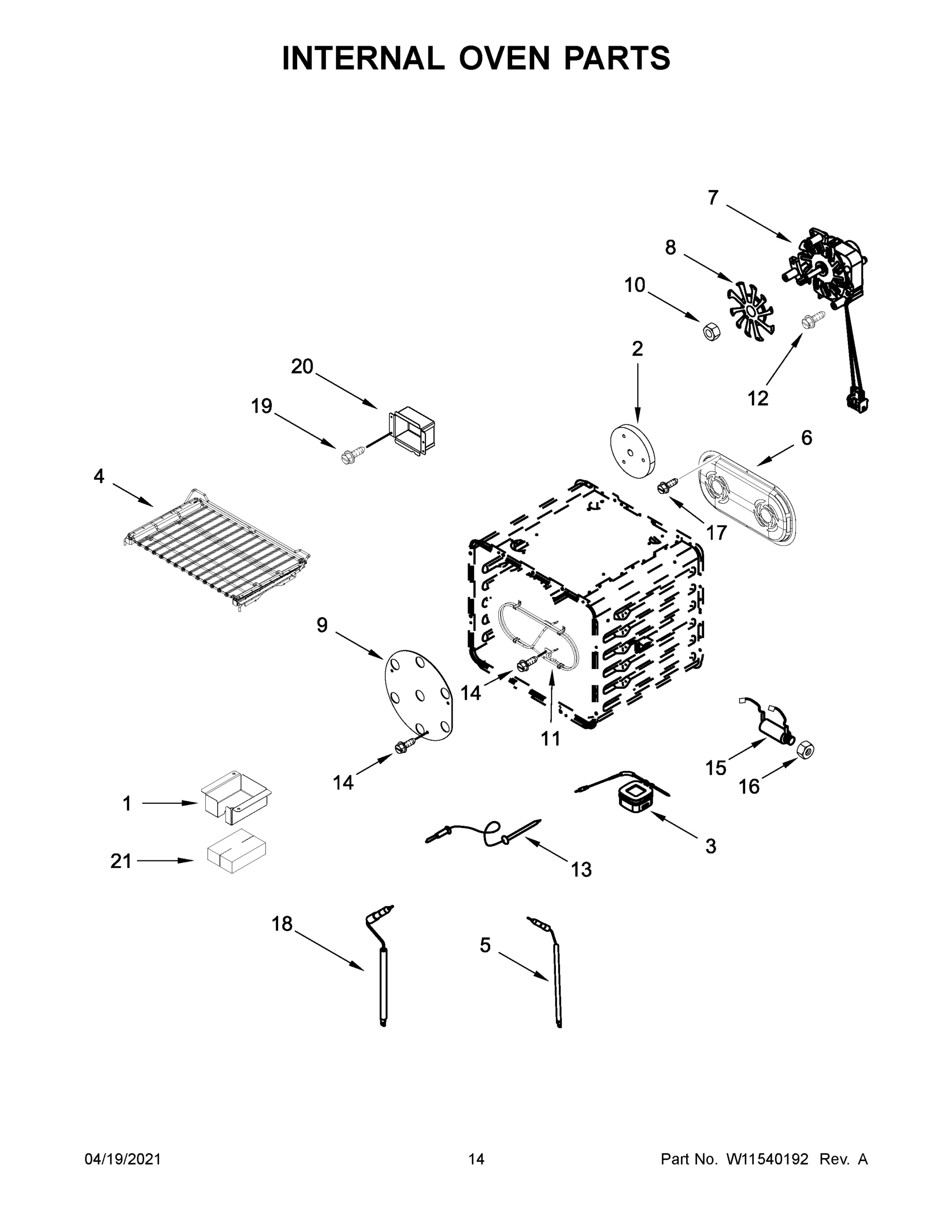 08 - INTERNAL OVEN PARTS