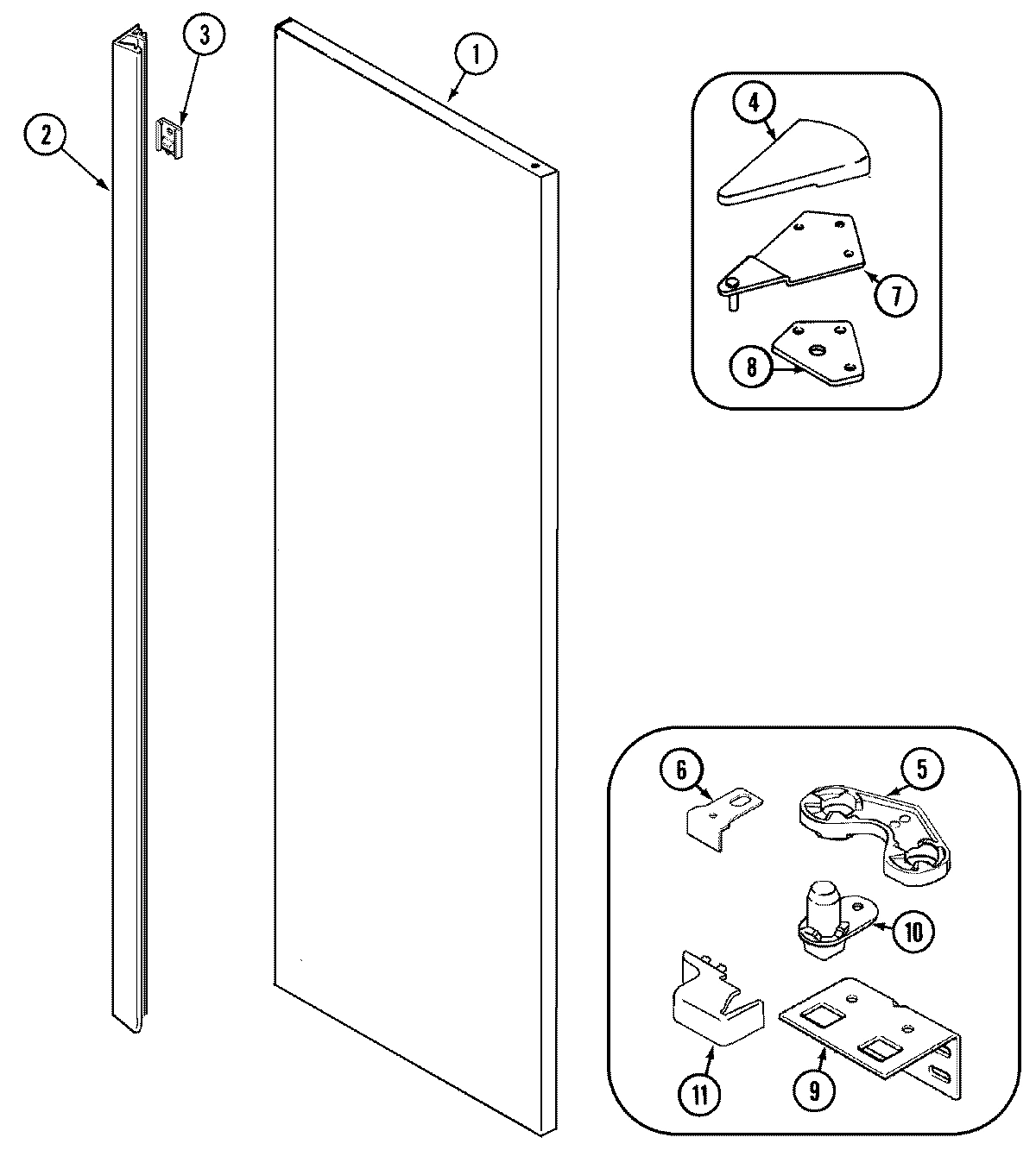 09 - FRESH FOOD OUTER DOOR (GS2727EAD1)