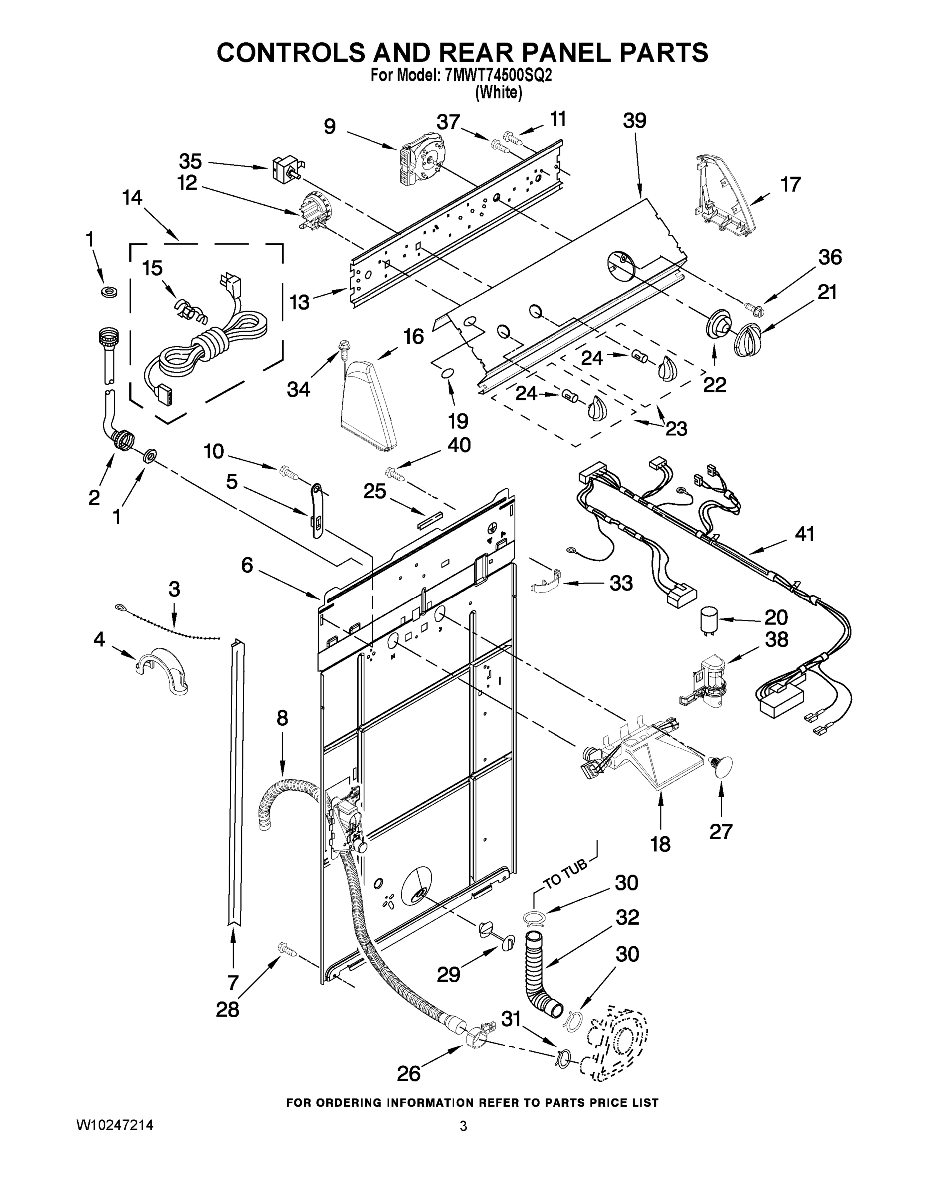 02 - CONTROLS AND REAR PANEL PARTS