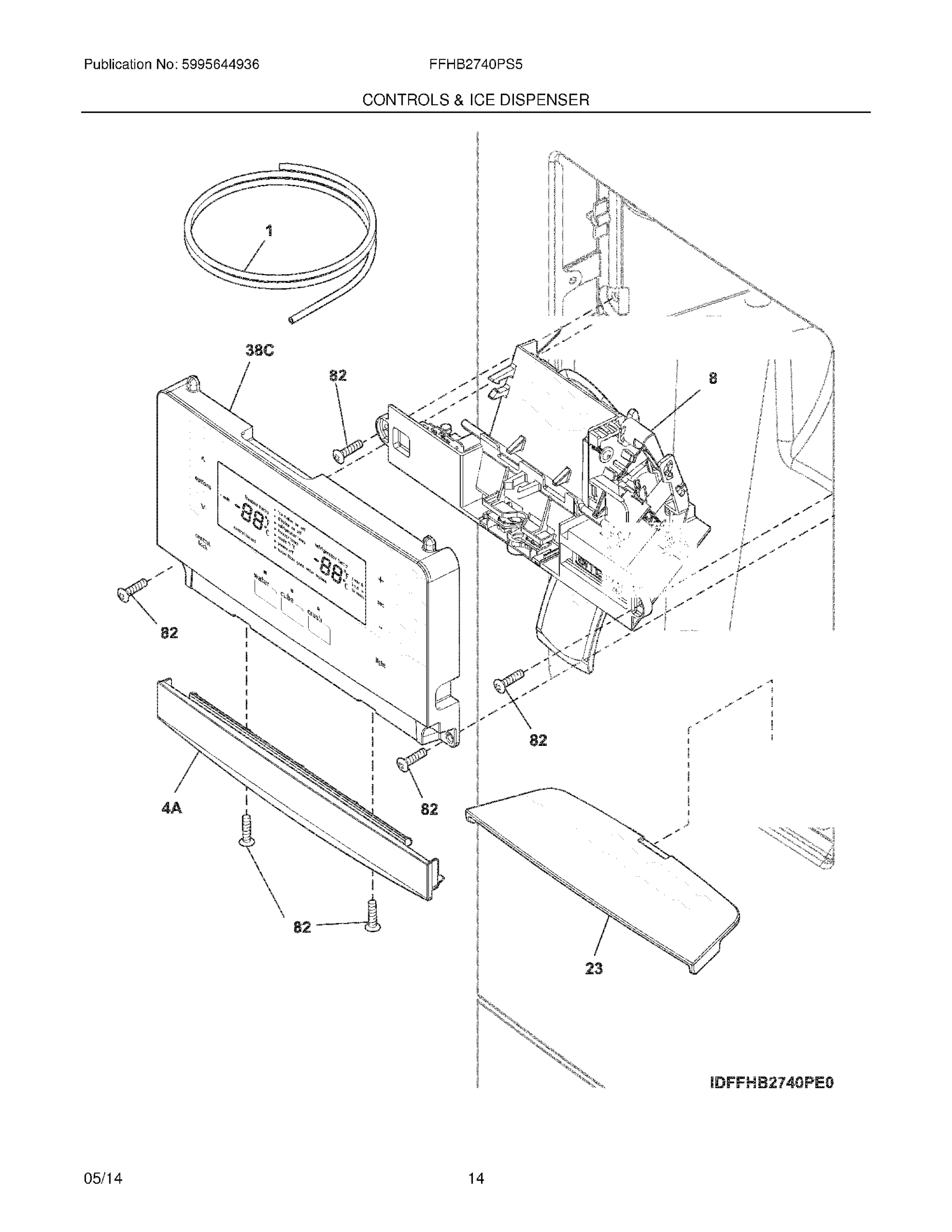 13 - CONTROLS & ICE DISPENSER