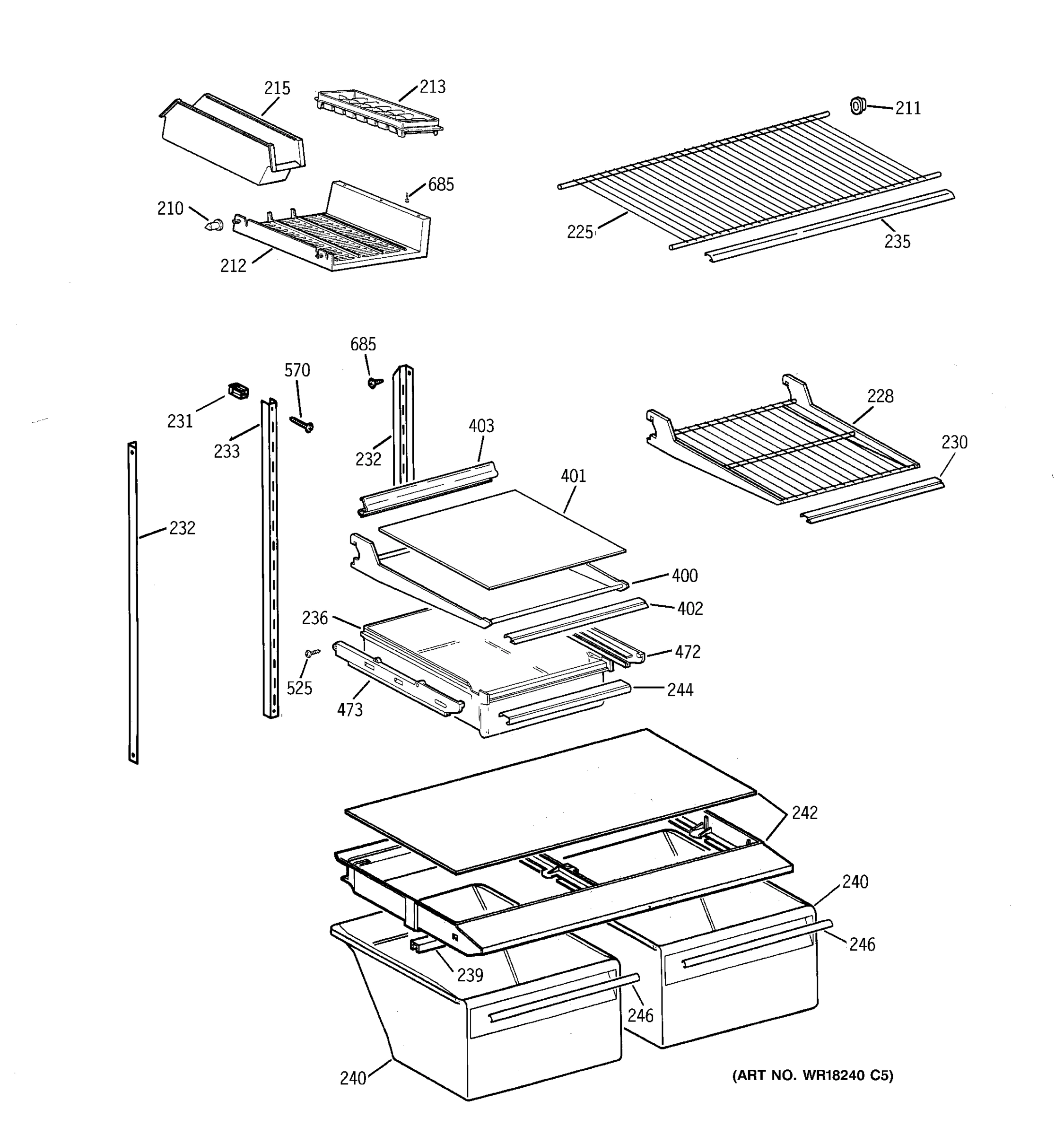 SHELF PARTS