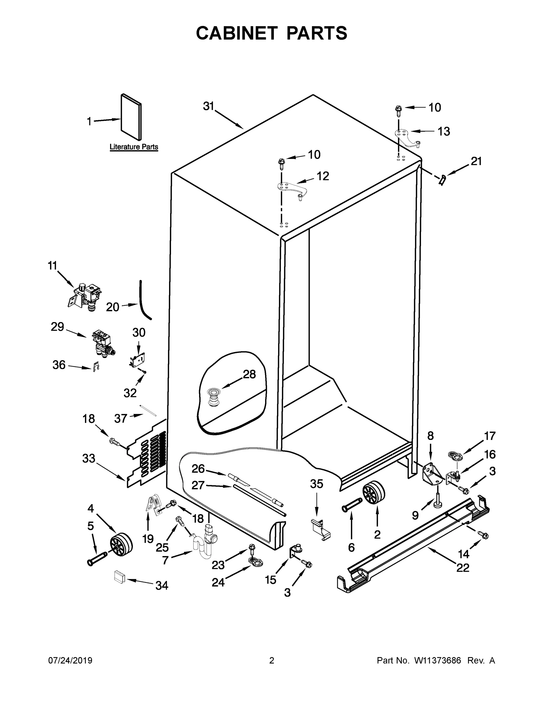 02 - CABINET PARTS