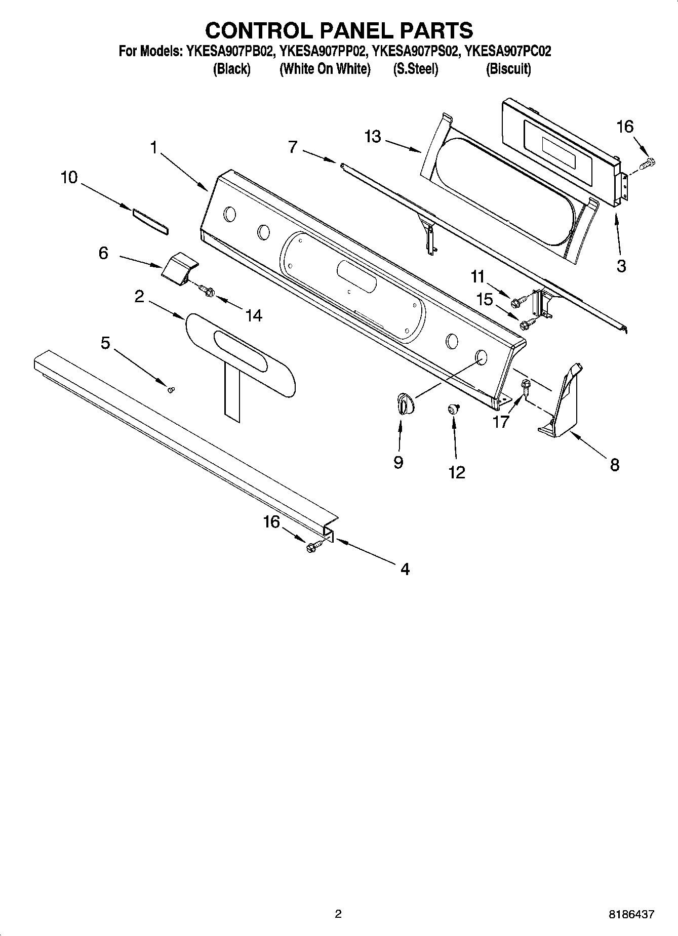 02 - CONTROL PANEL PARTS