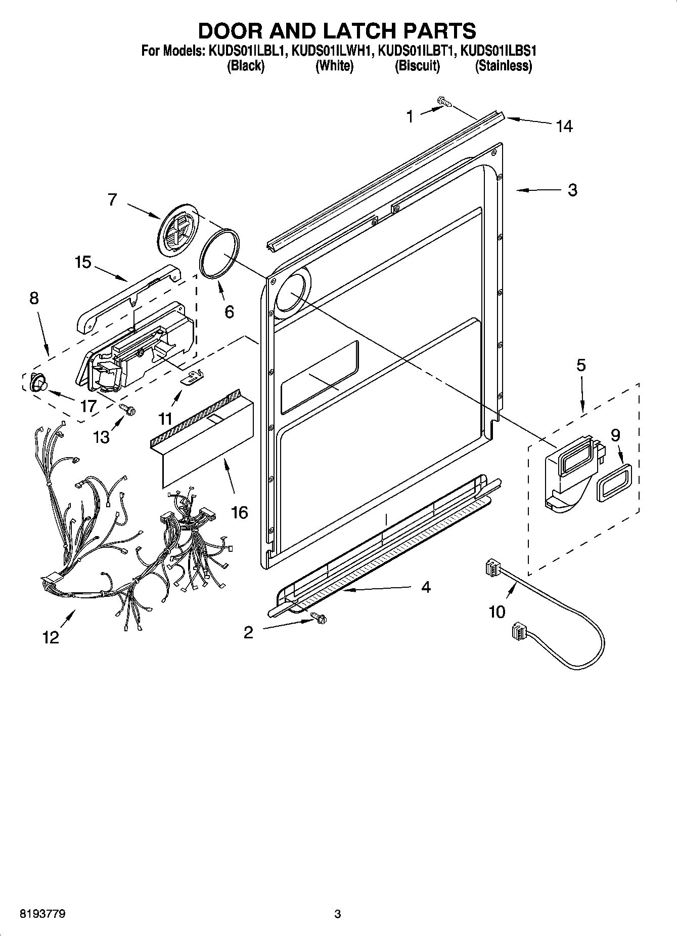 03 - DOOR AND LATCH PARTS