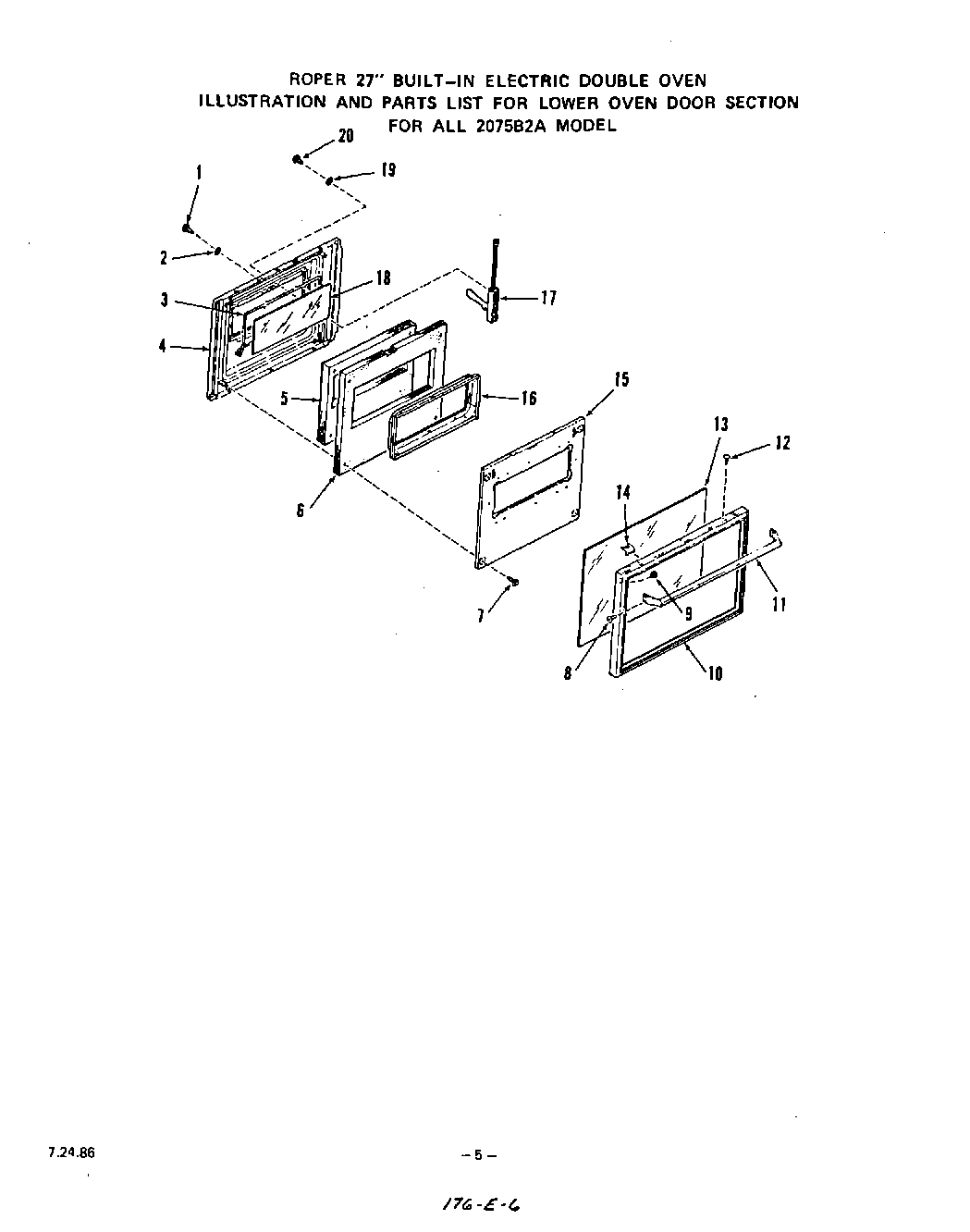 05 - LOWER OVEN DOOR