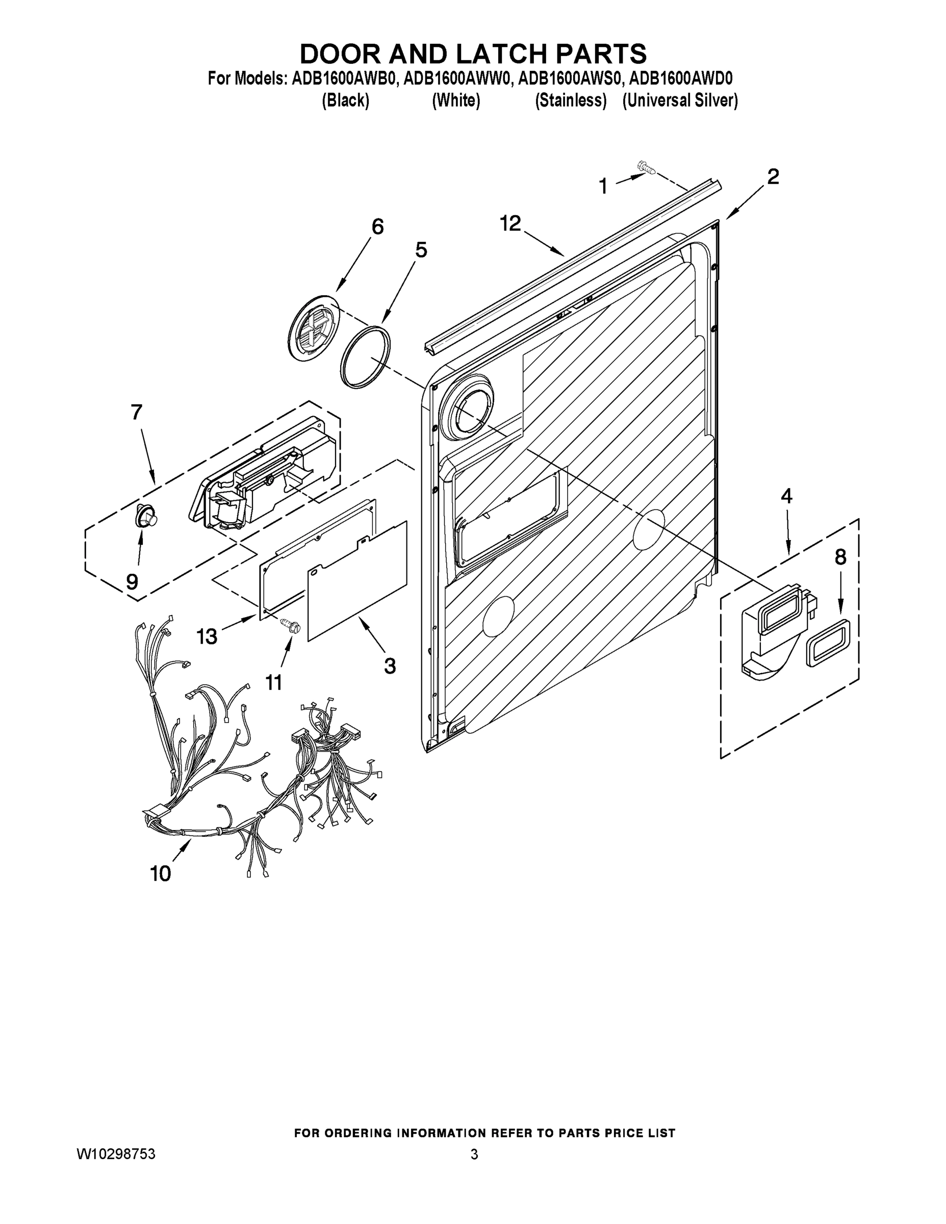 03 - DOOR AND LATCH PARTS