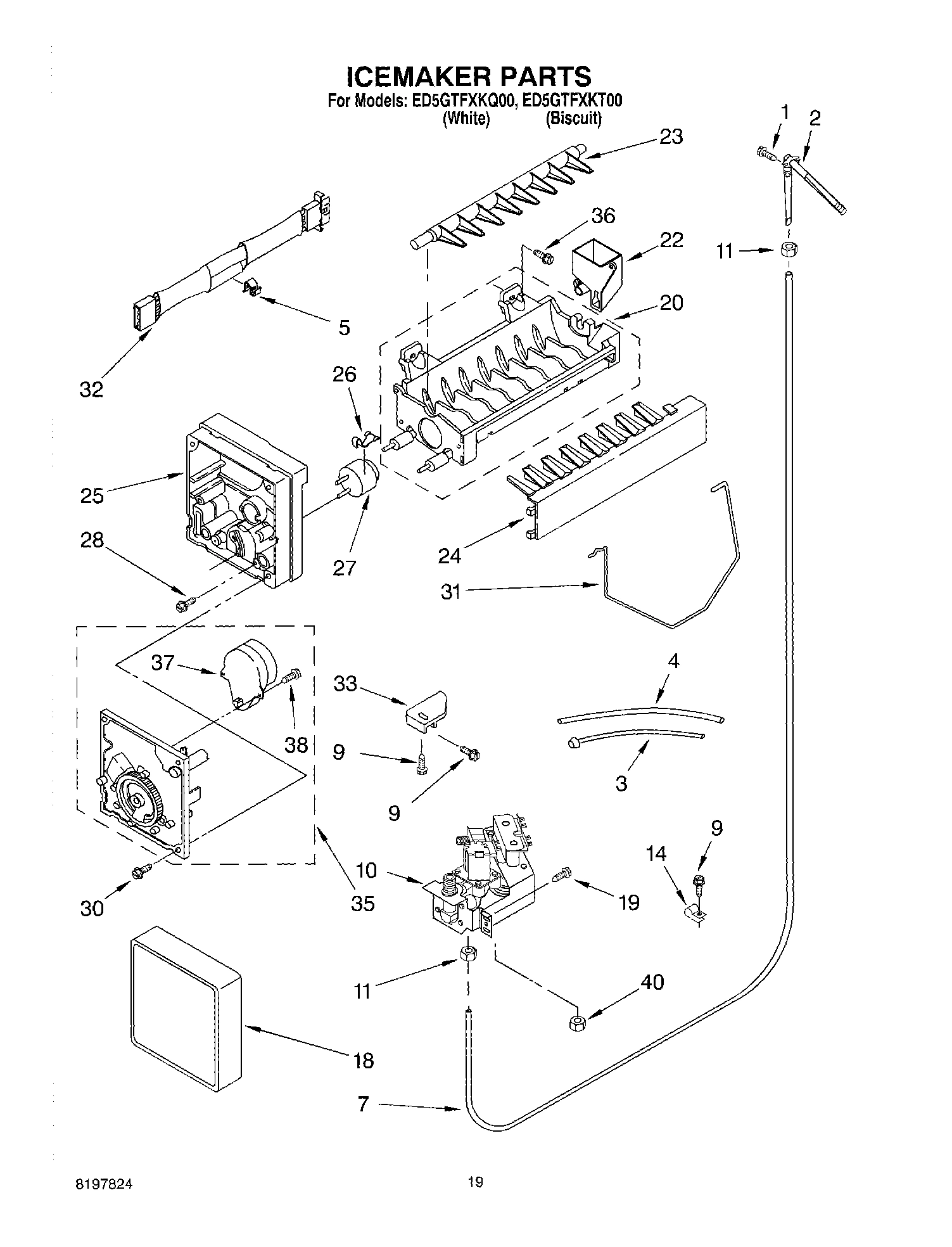 12 - ICE MAKER, OPTIONAL