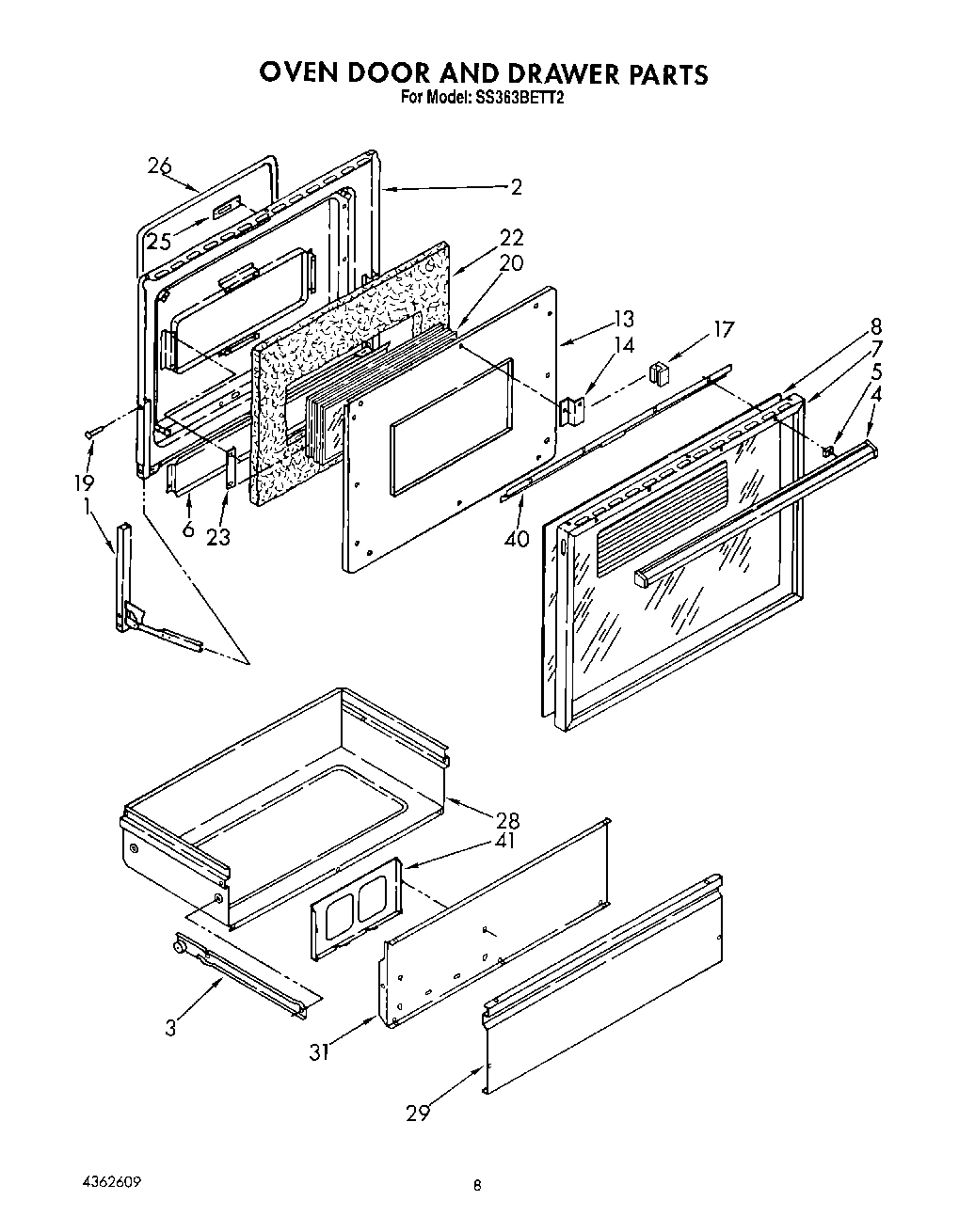 06 - OVEN DOOR AND DRAWER