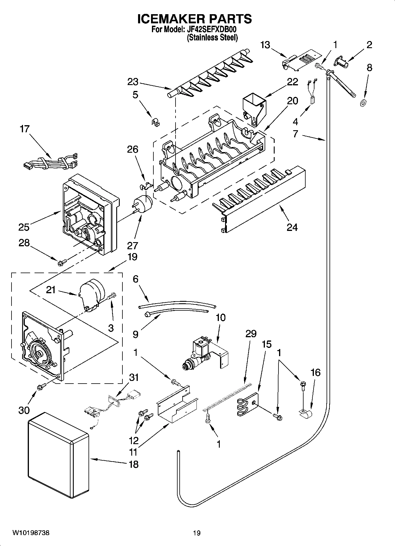 11 - ICEMAKER PARTS
