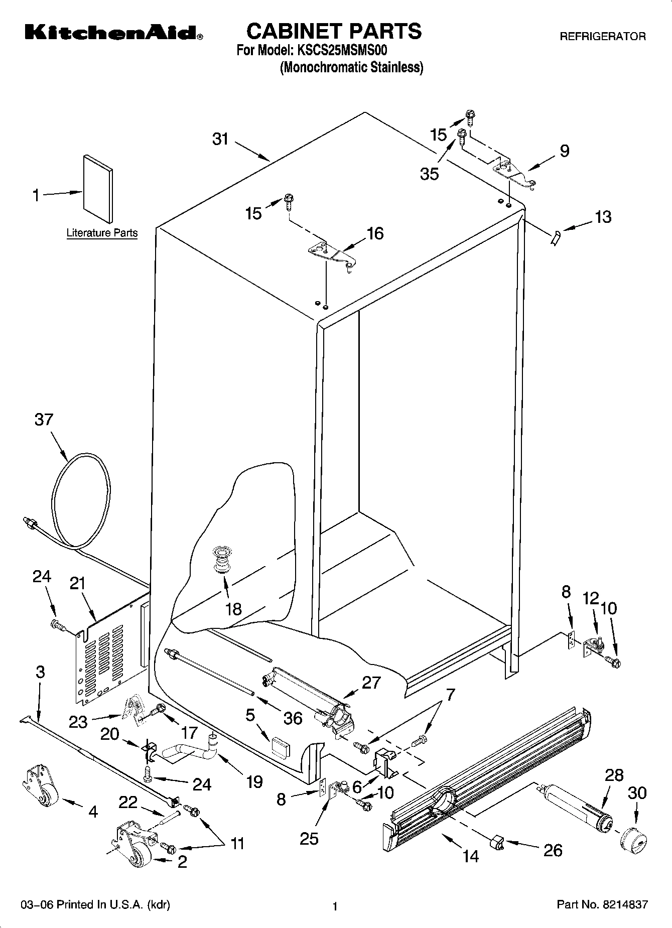 01 - CABINET PARTS