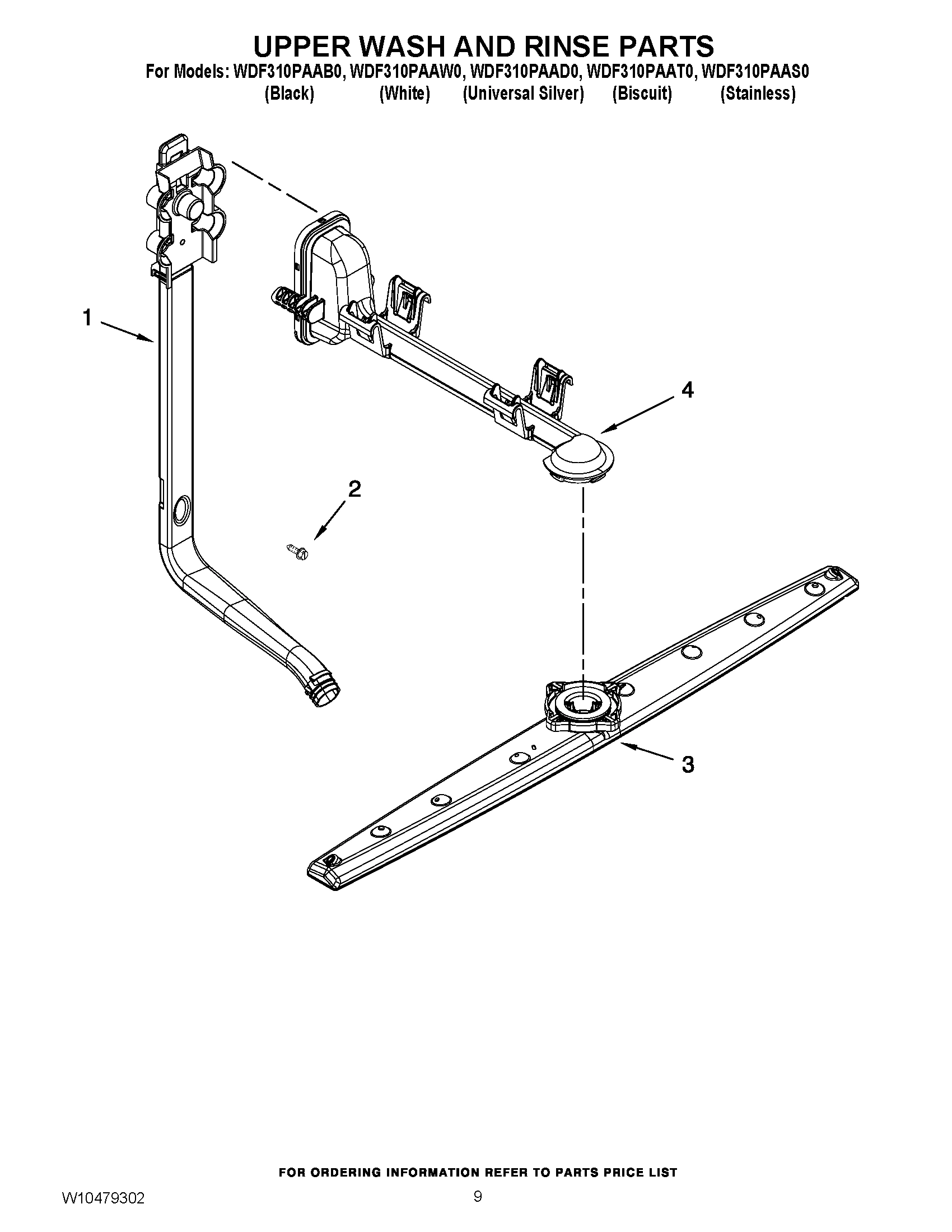 07 - UPPER WASH AND RINSE PARTS
