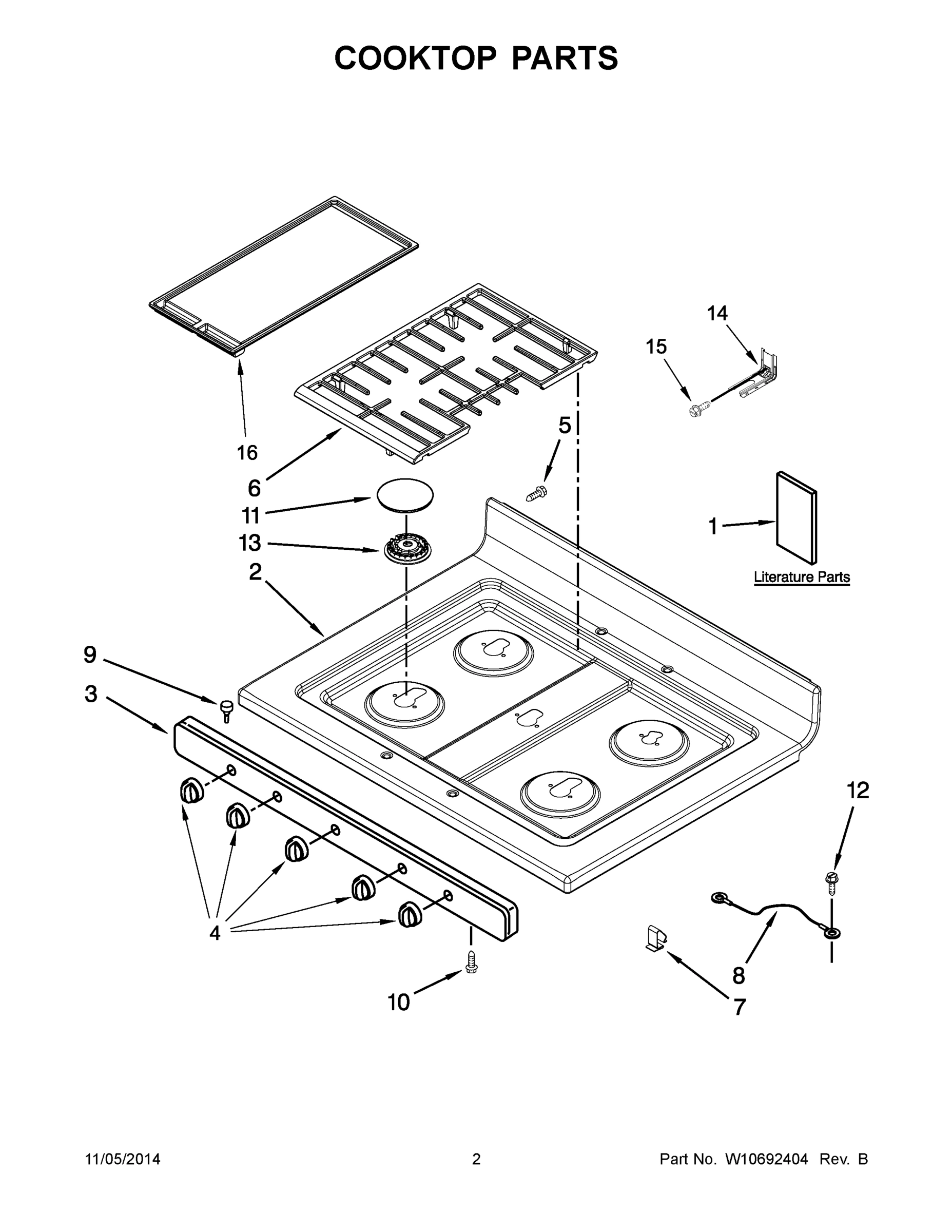 02 - COOKTOP PARTS