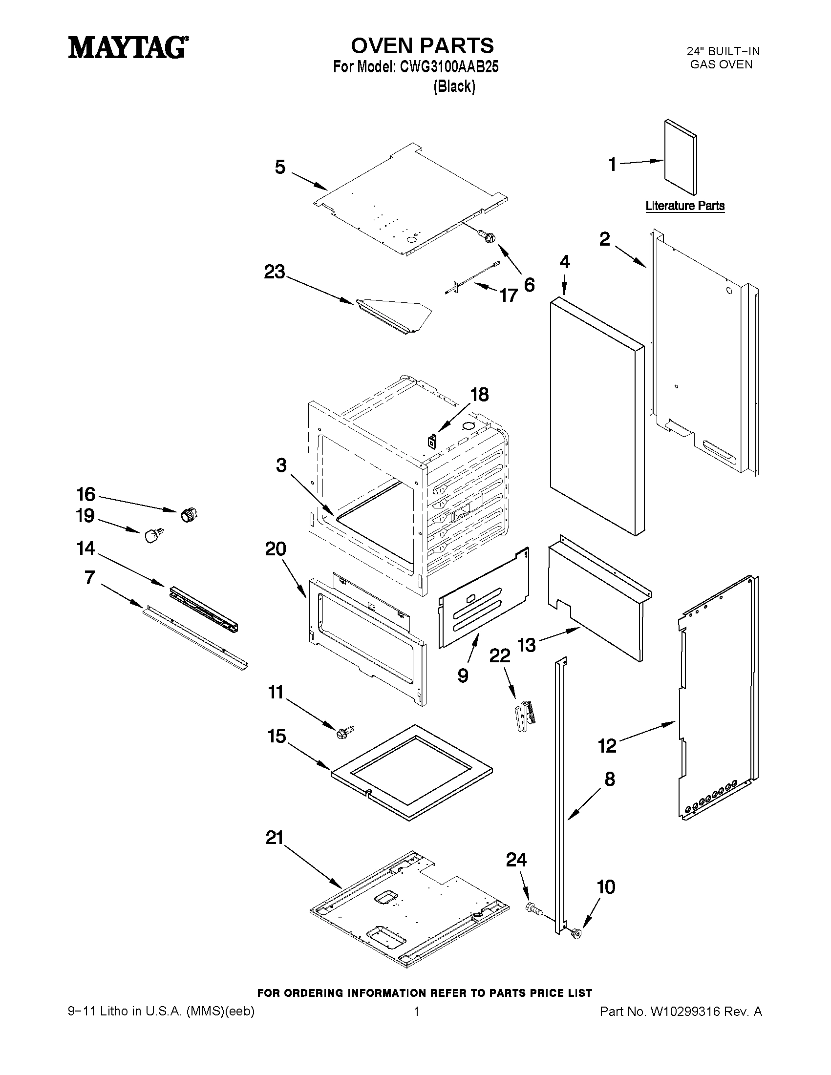 01 - OVEN PARTS