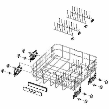 DD97-00505B Samsung Lower Basket Assembly 990