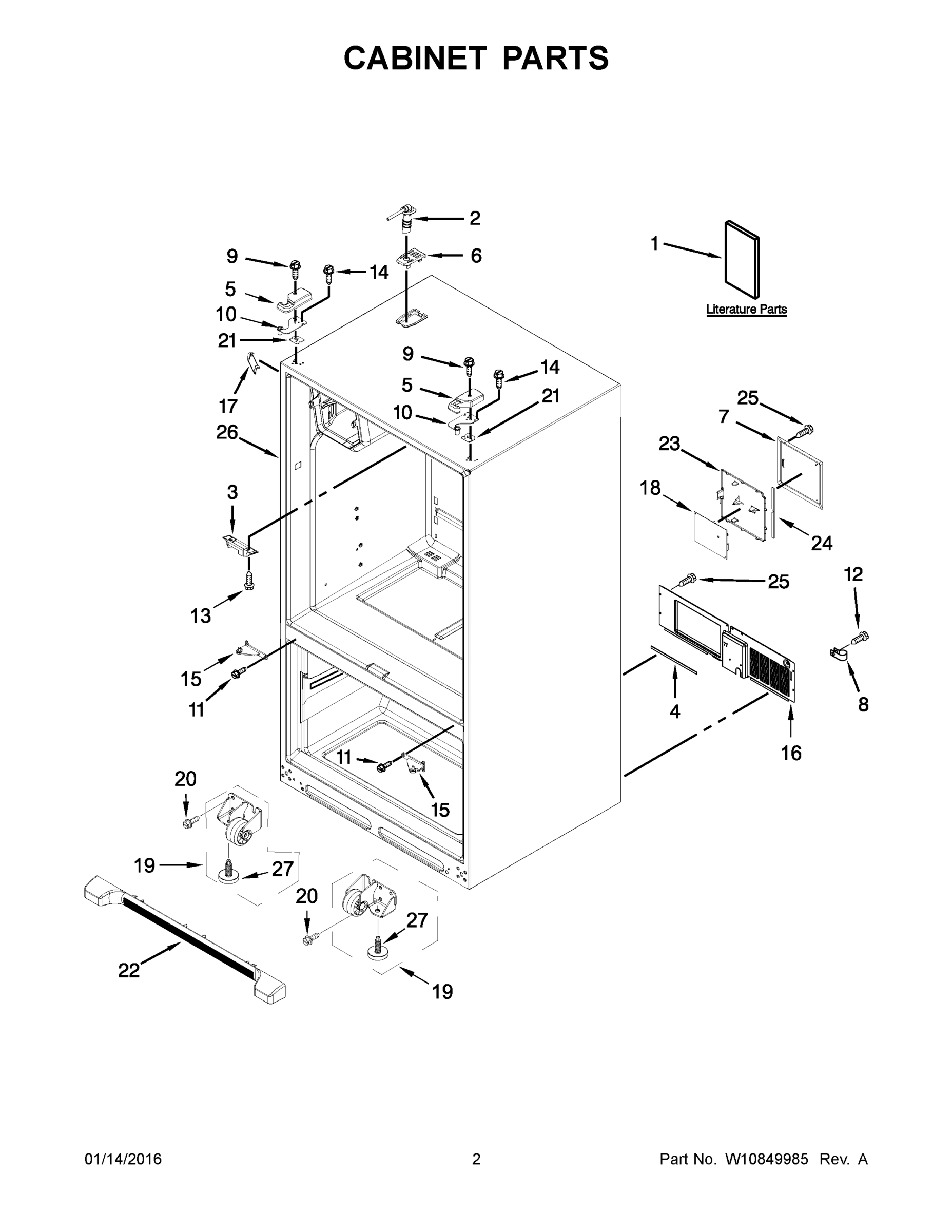 02 - CABINET PARTS