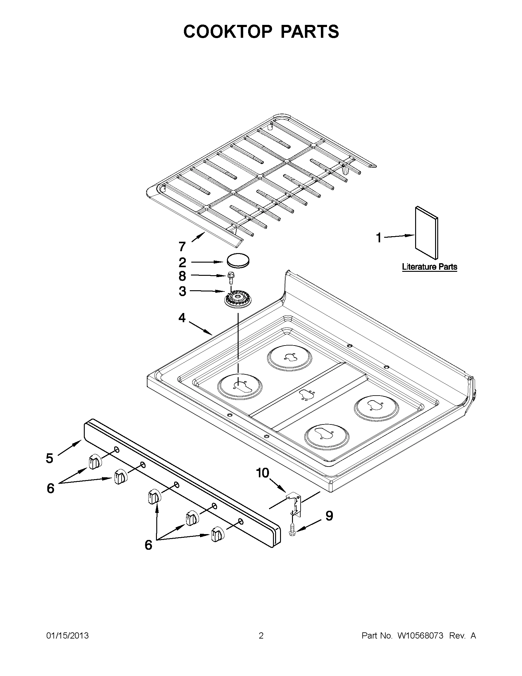 01 - COOKTOP PARTS
