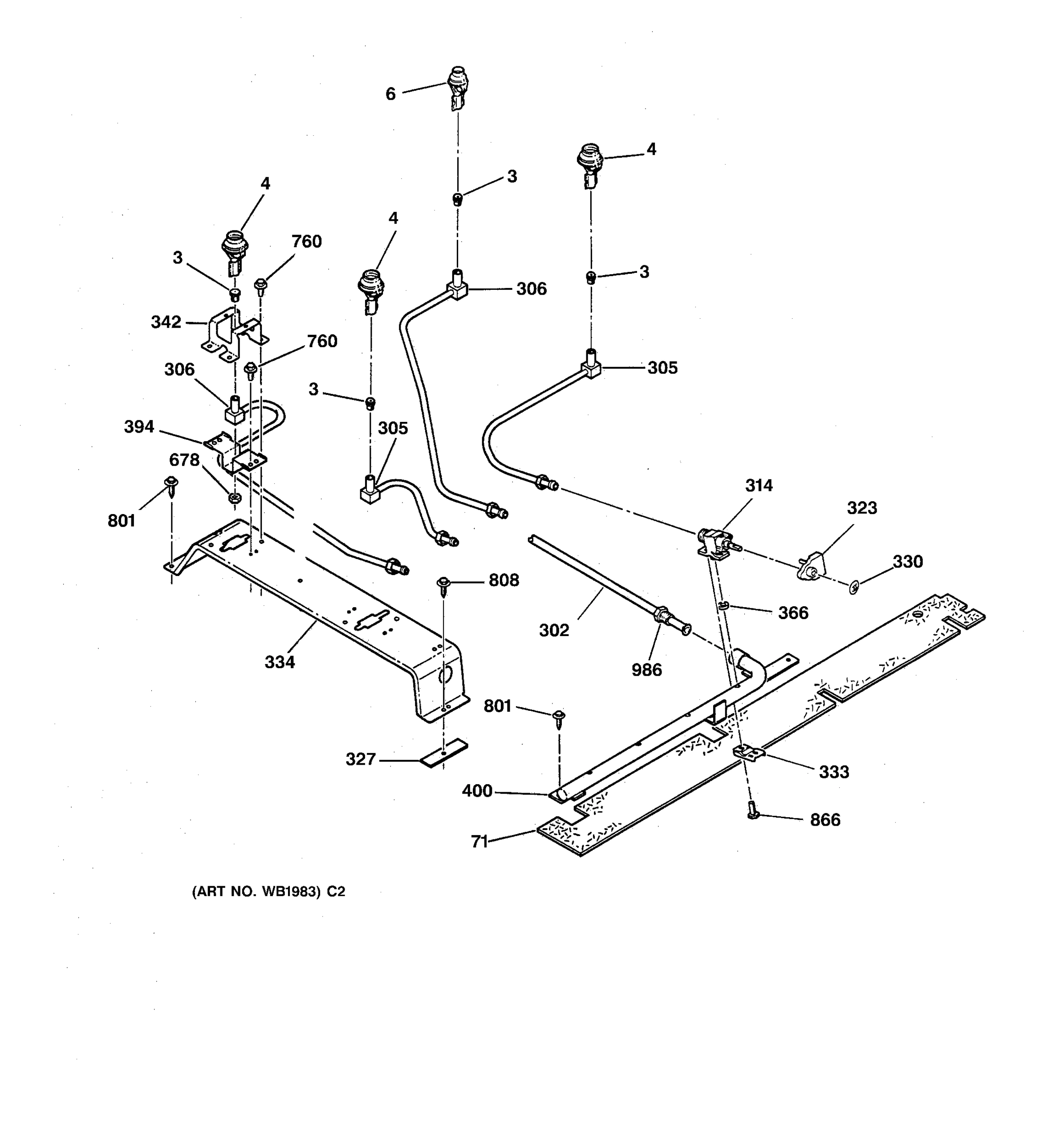 UPPER BURNER PARTS