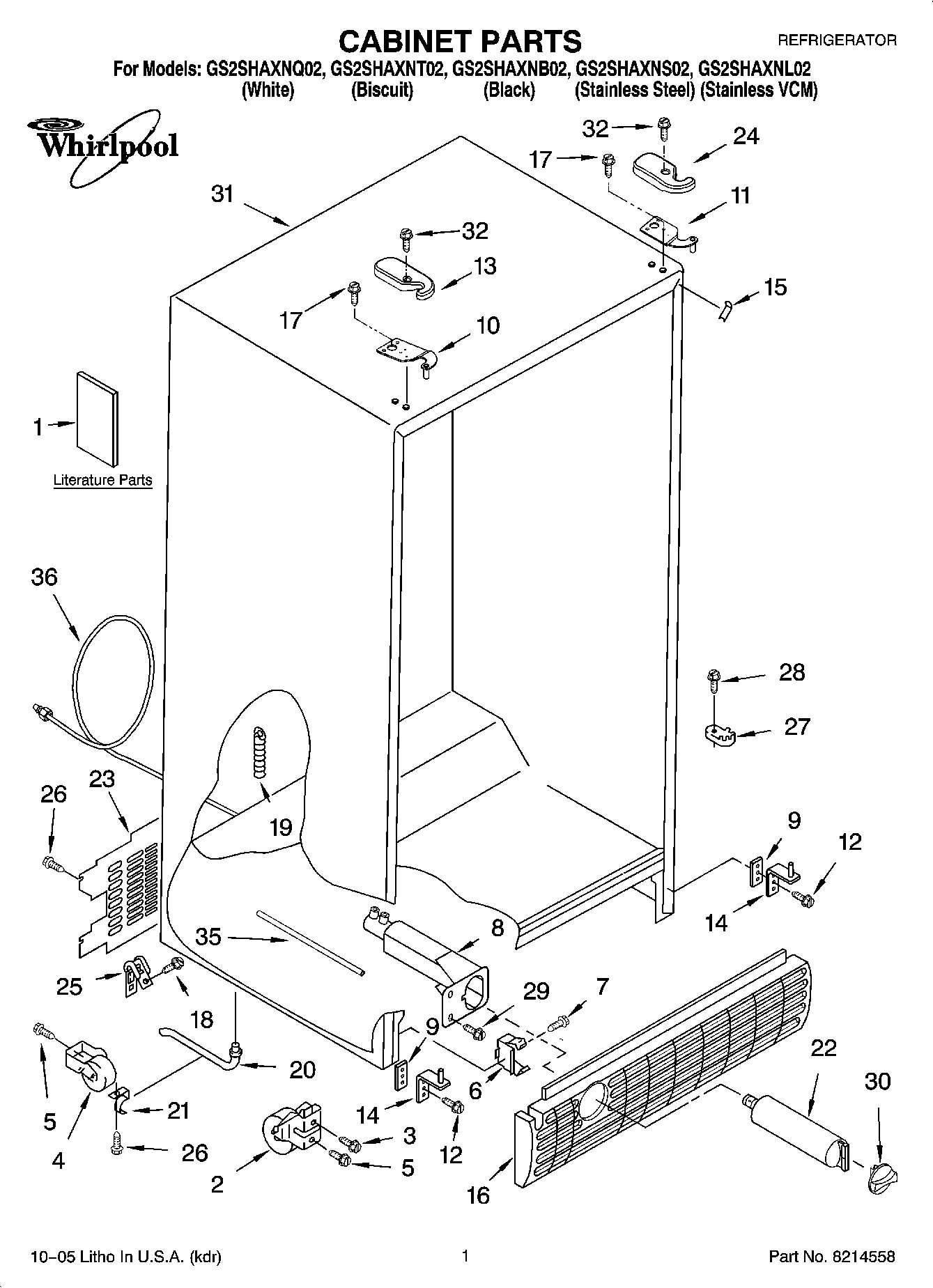 01 - CABINET PARTS