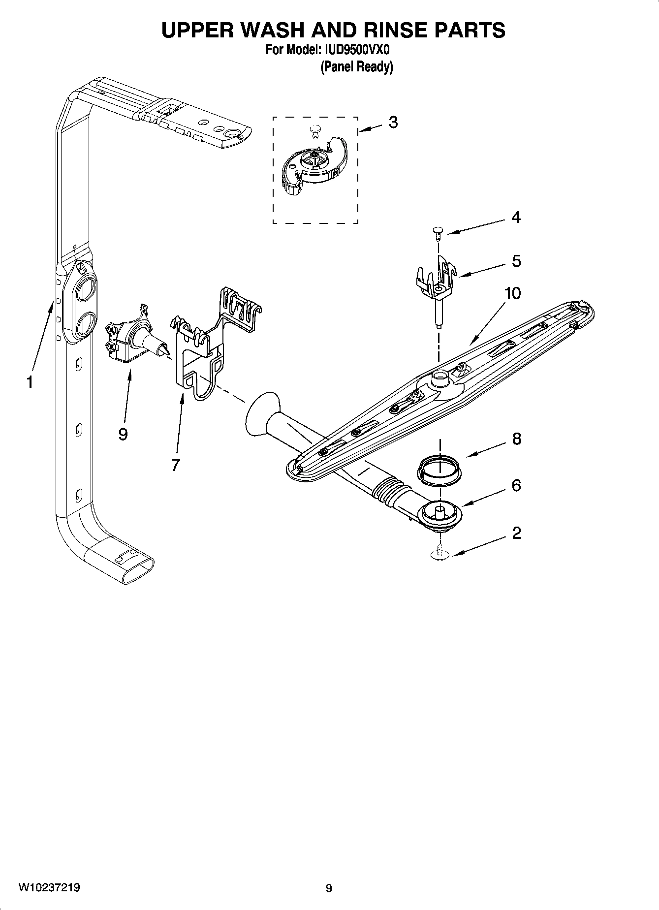 07 - UPPER WASH AND RINSE PARTS