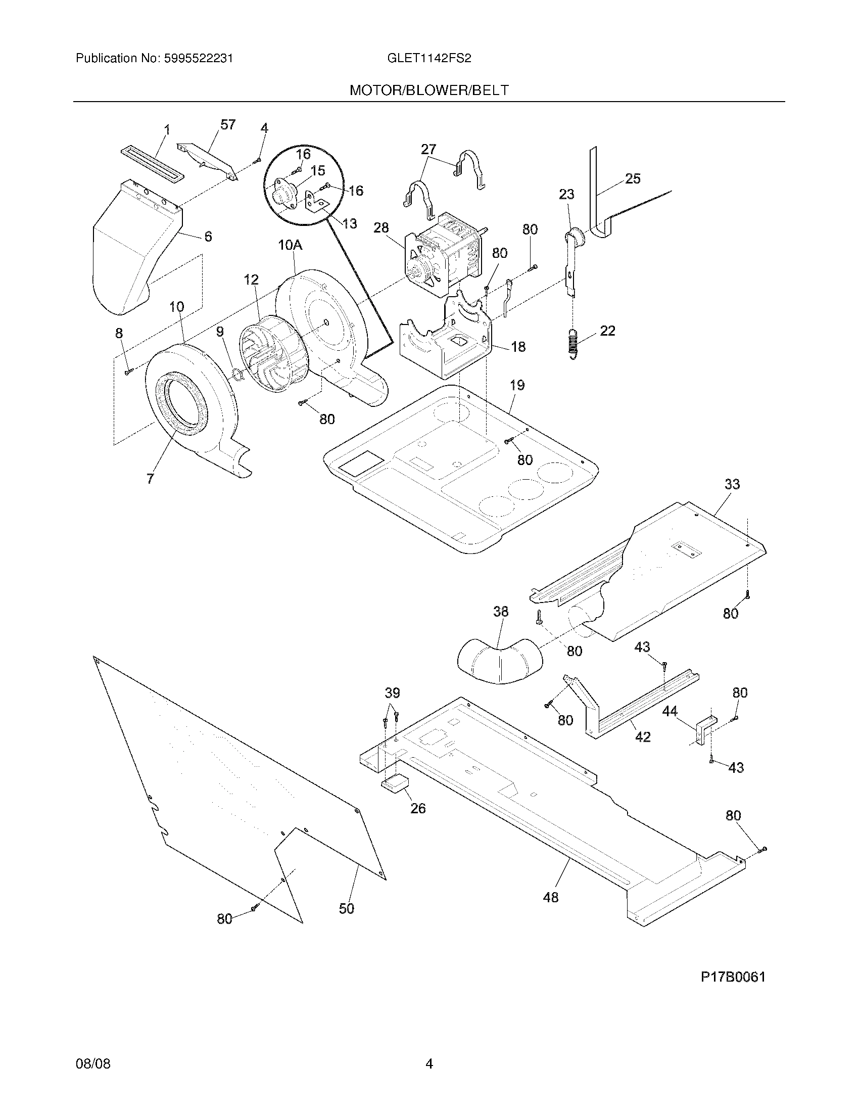 05 - MOTOR/BLOWER/BELT