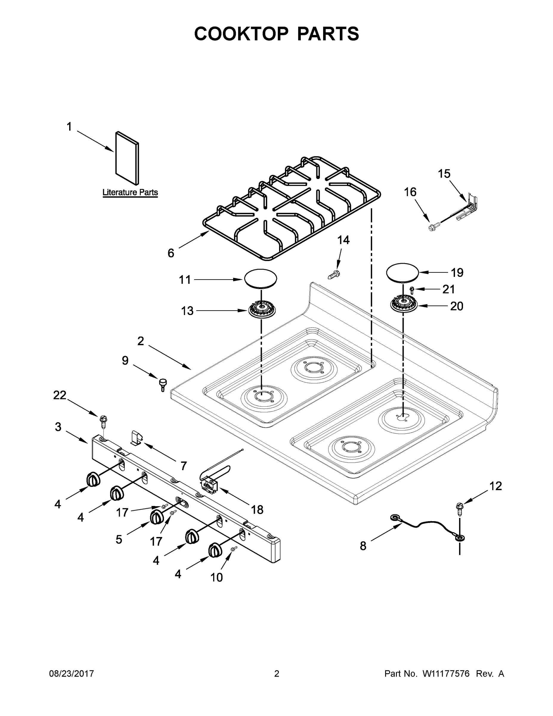 02 - COOKTOP PARTS