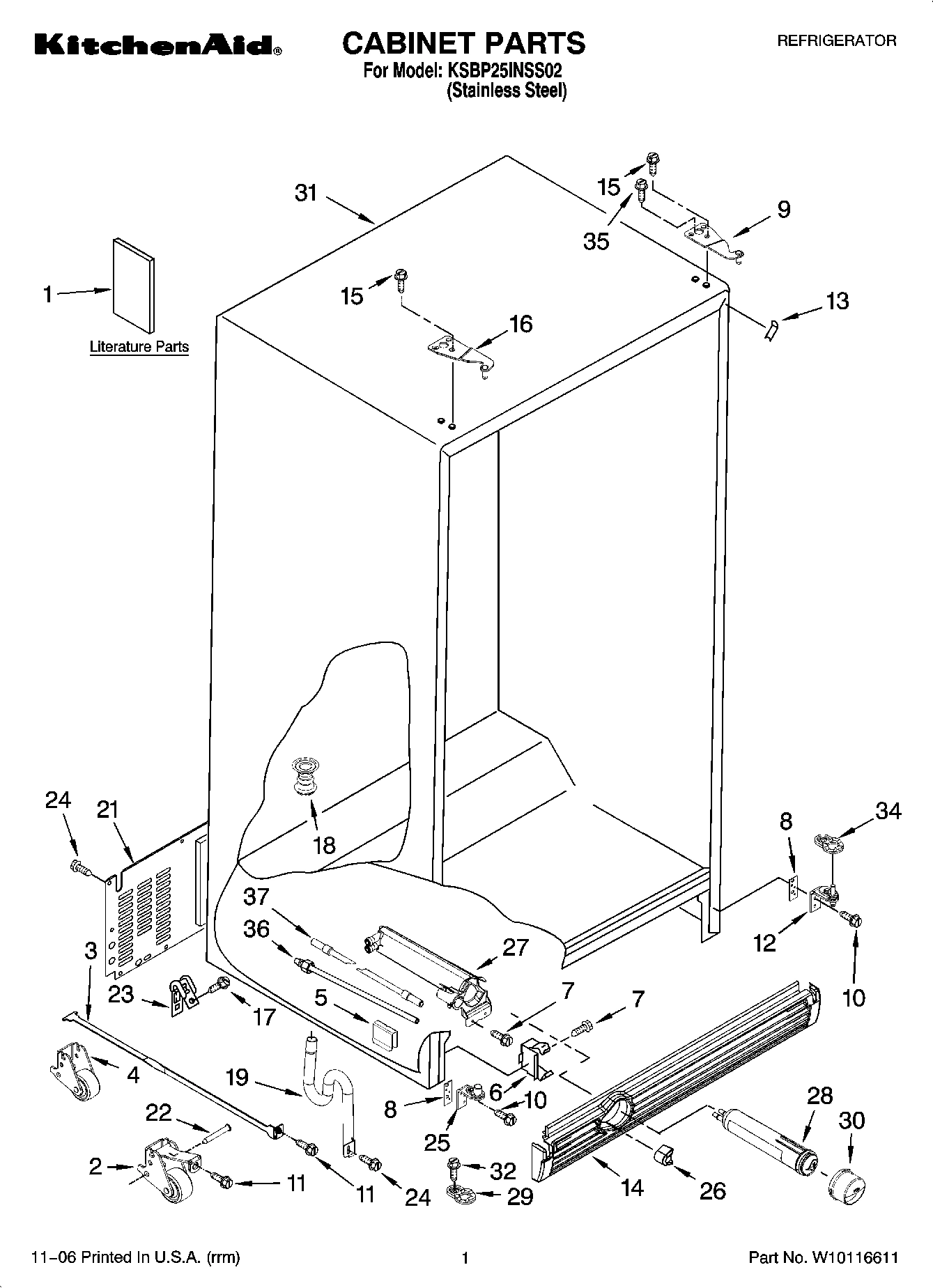 01 - CABINET PARTS