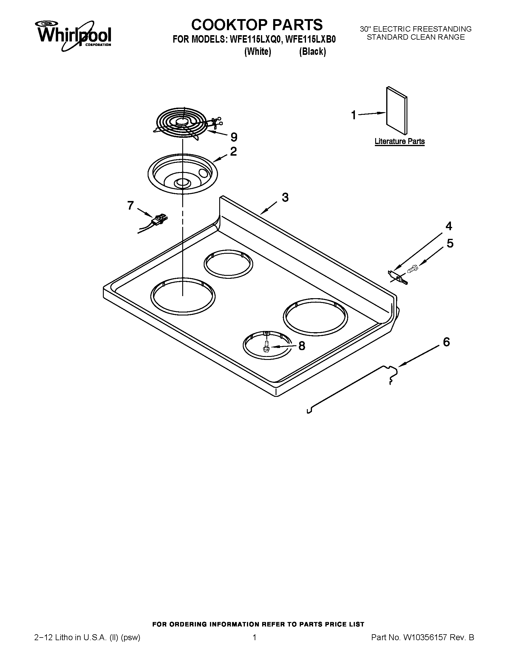 01 - COOKTOP PARTS