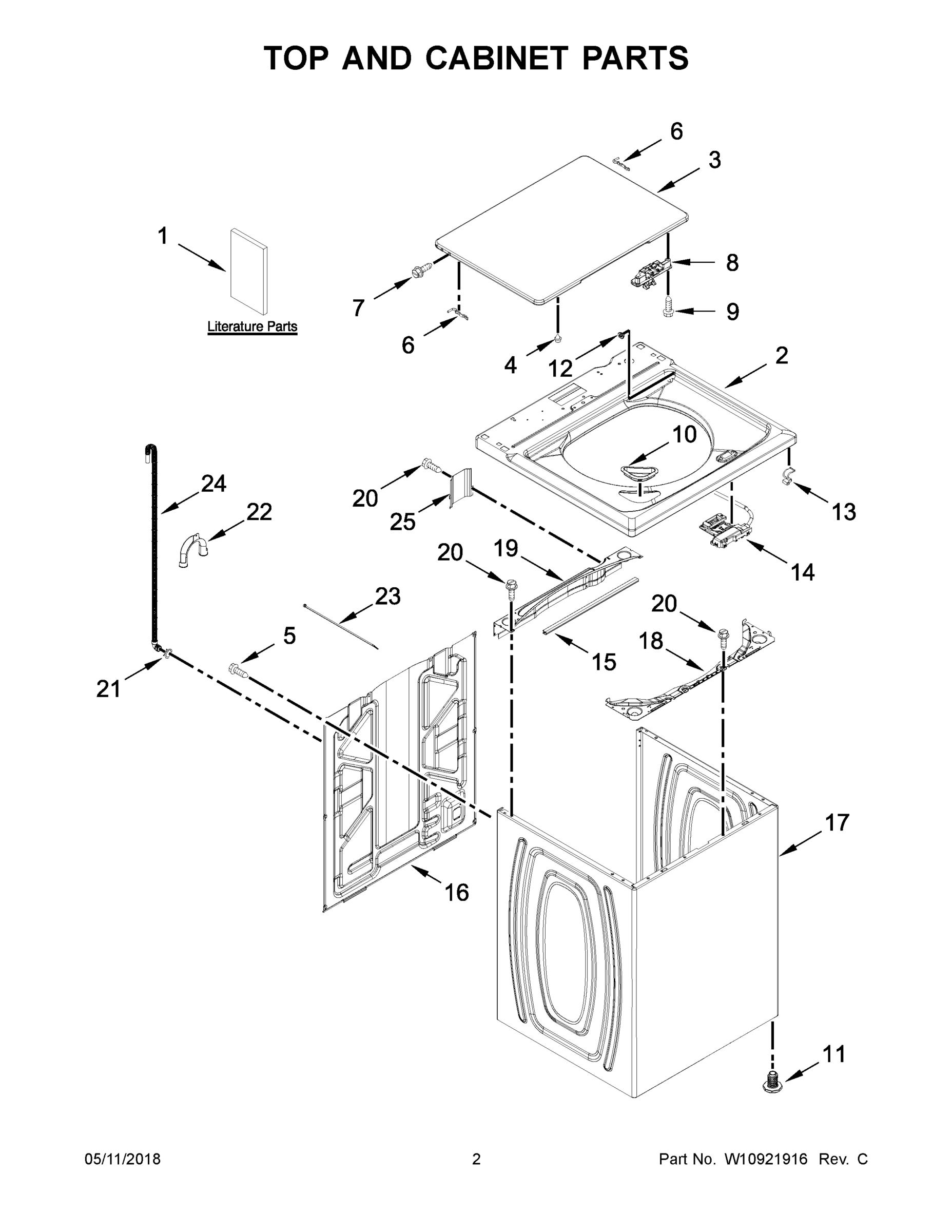 02 - TOP AND CABINET PARTS