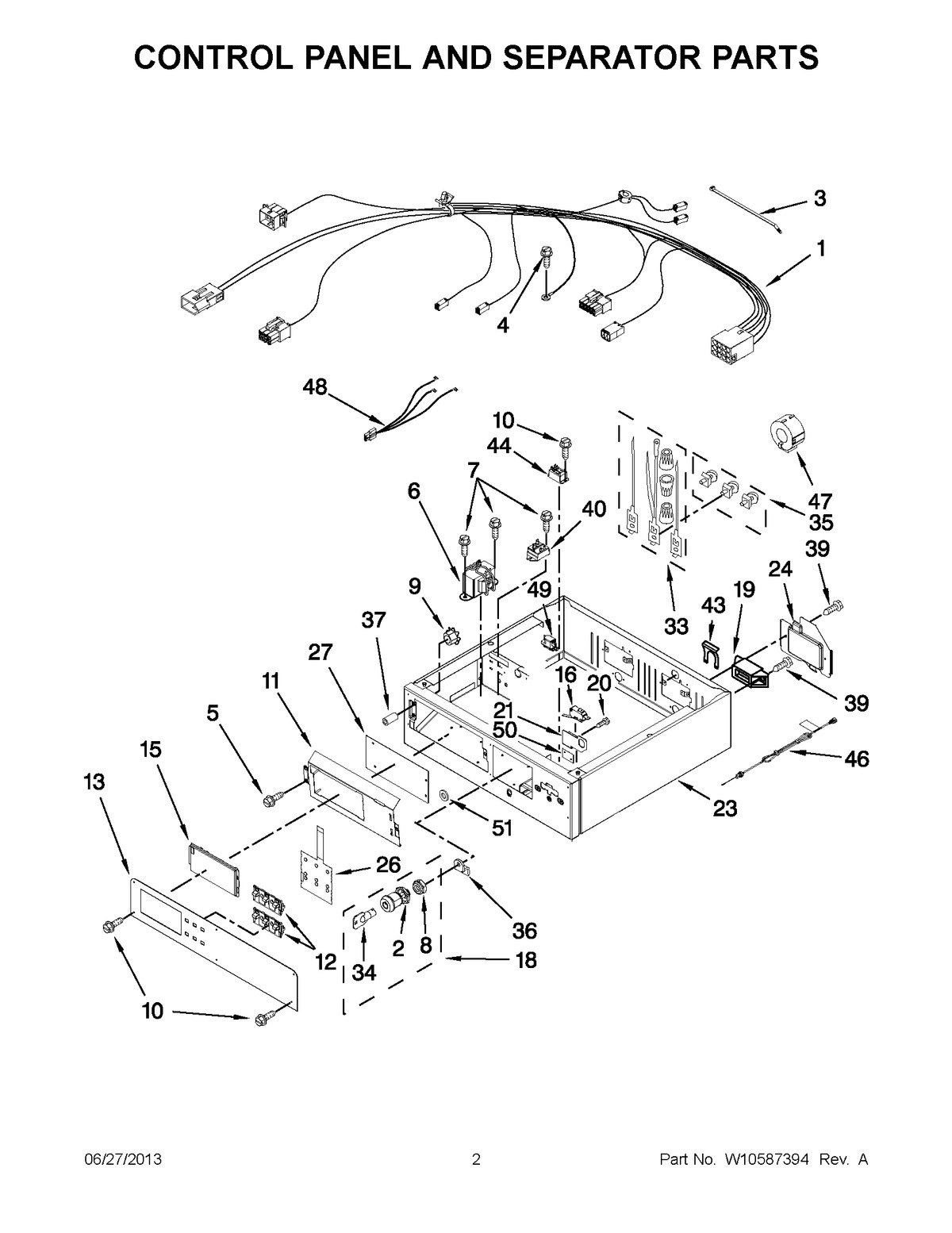 01 - CONTROL PANEL AND SEPARATOR PARTS
