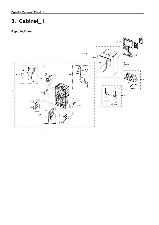 CABINET 1 PARTS
