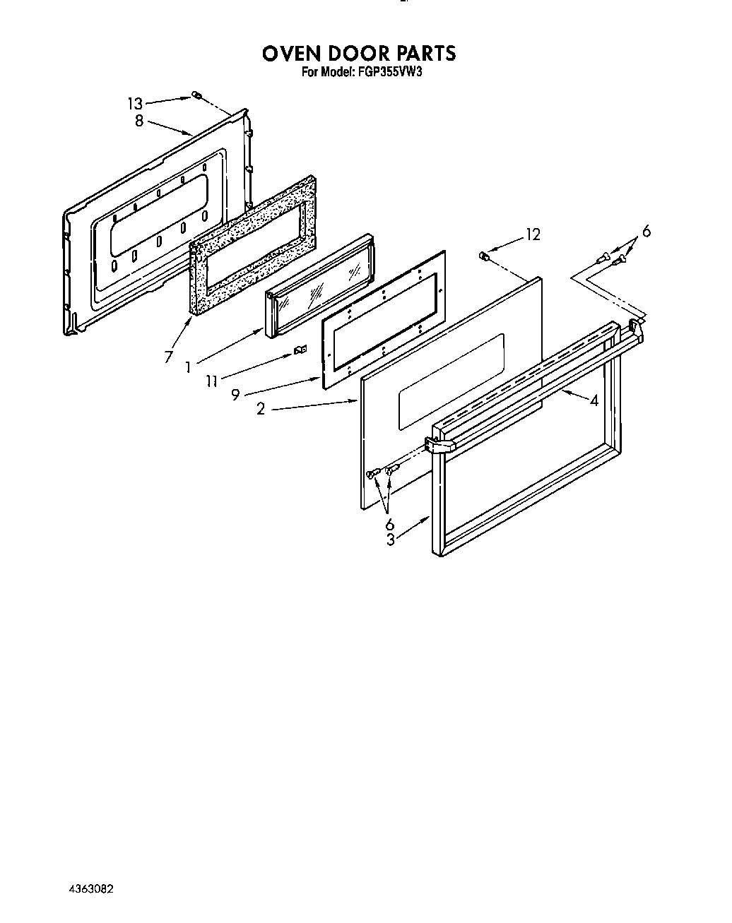 08 - OVEN DOOR, LIT/OPTIONAL