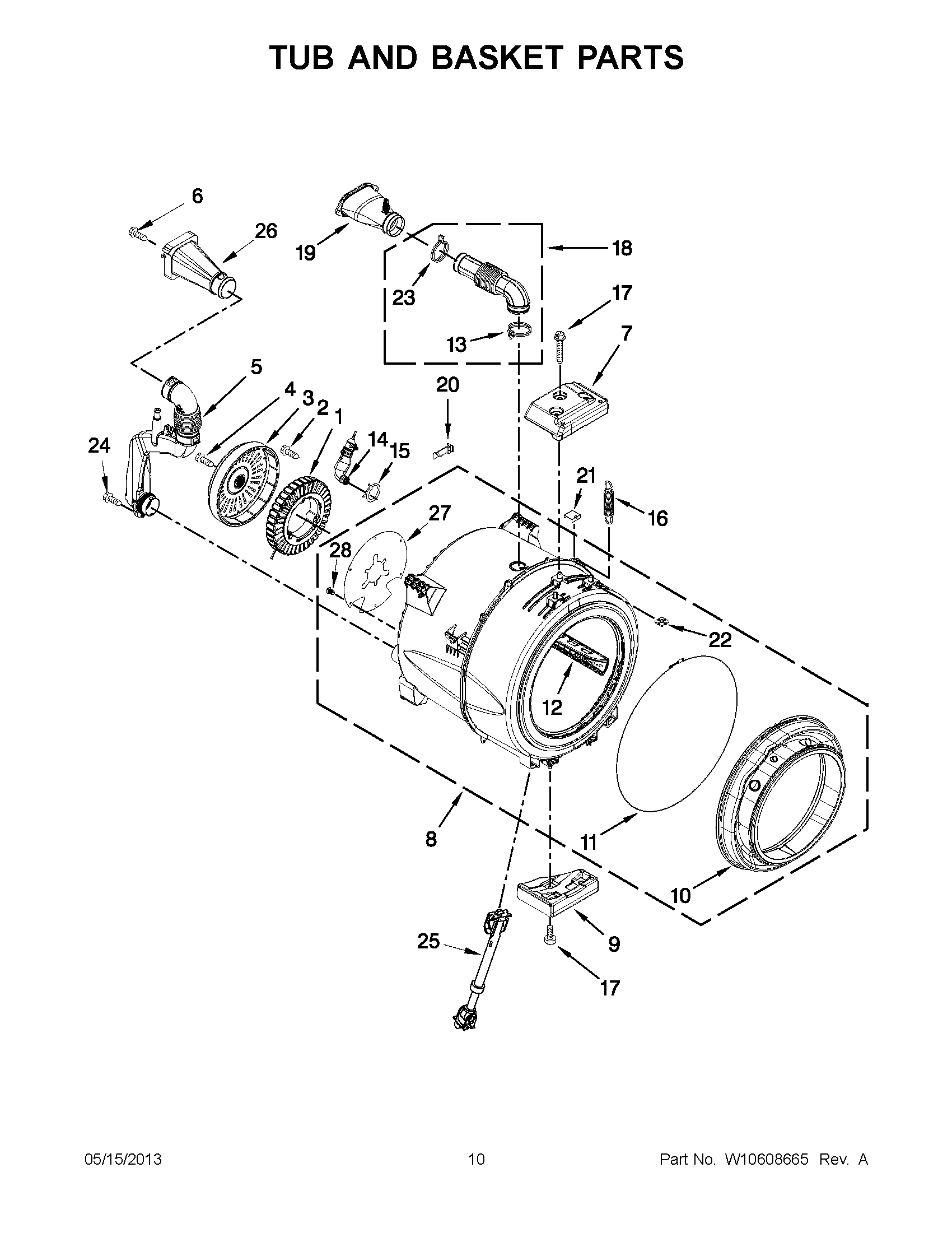 05 - TUB AND BASKET PARTS