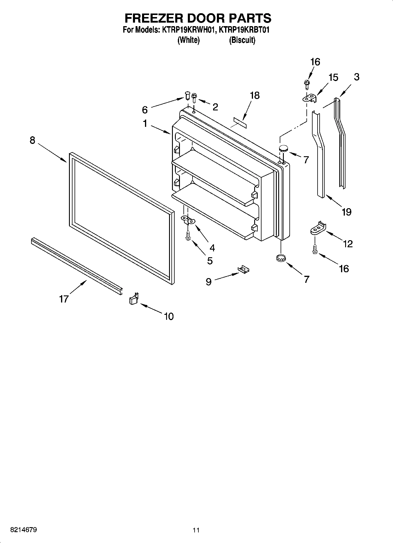 06 - FREEZER DOOR PARTS, OPTIONAL PARTS (NOT INCLUDED)