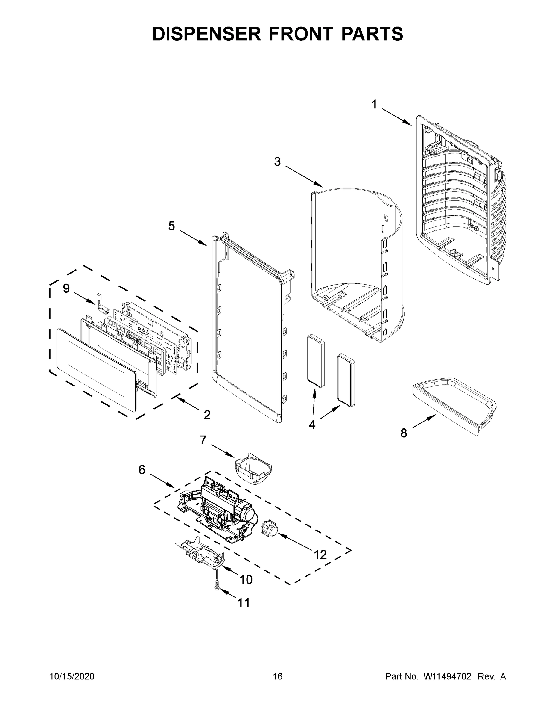 09 - DISPENSER FRONT PARTS