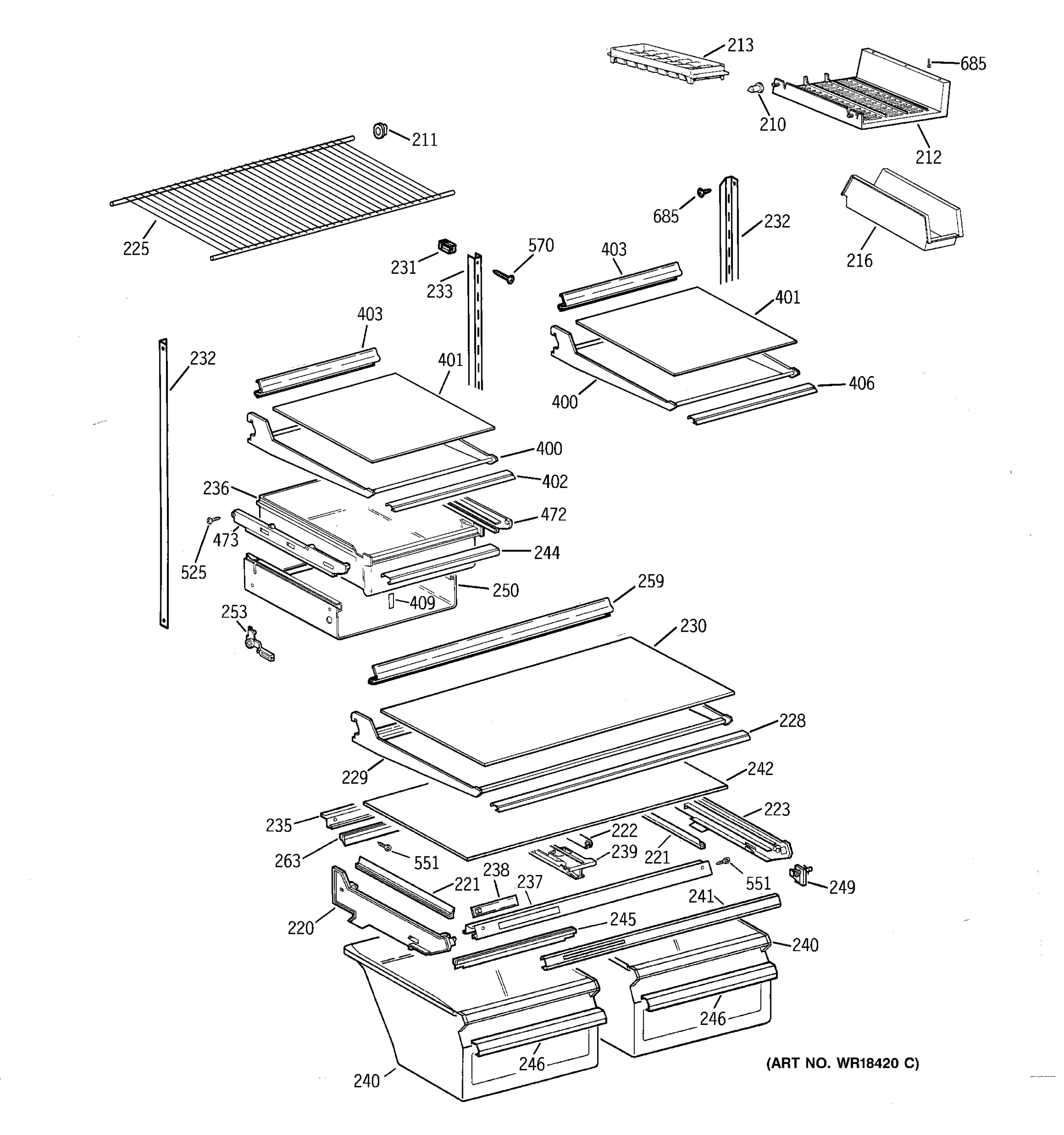 SHELF PARTS