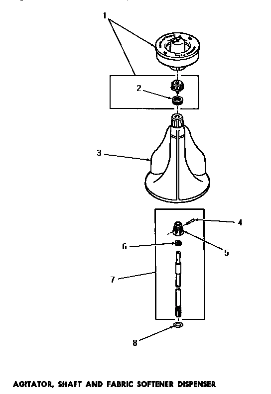 09 - AGITATOR, SHAFT & FABRIC SOFTENER DISP